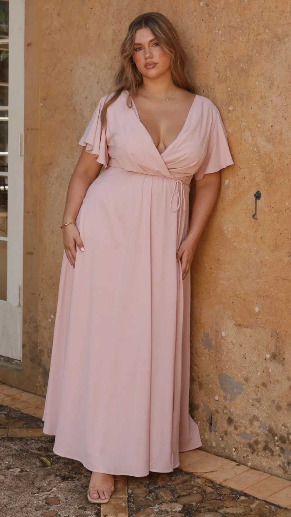 Charlize Maxi Dress - Dusty Pink