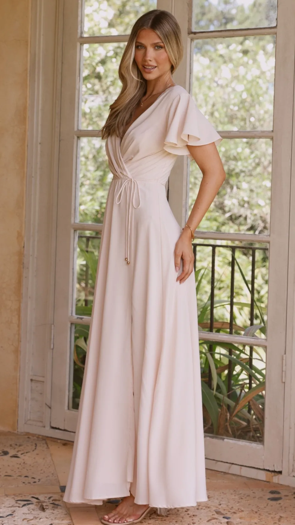 Charlize Maxi Dress - Ivory