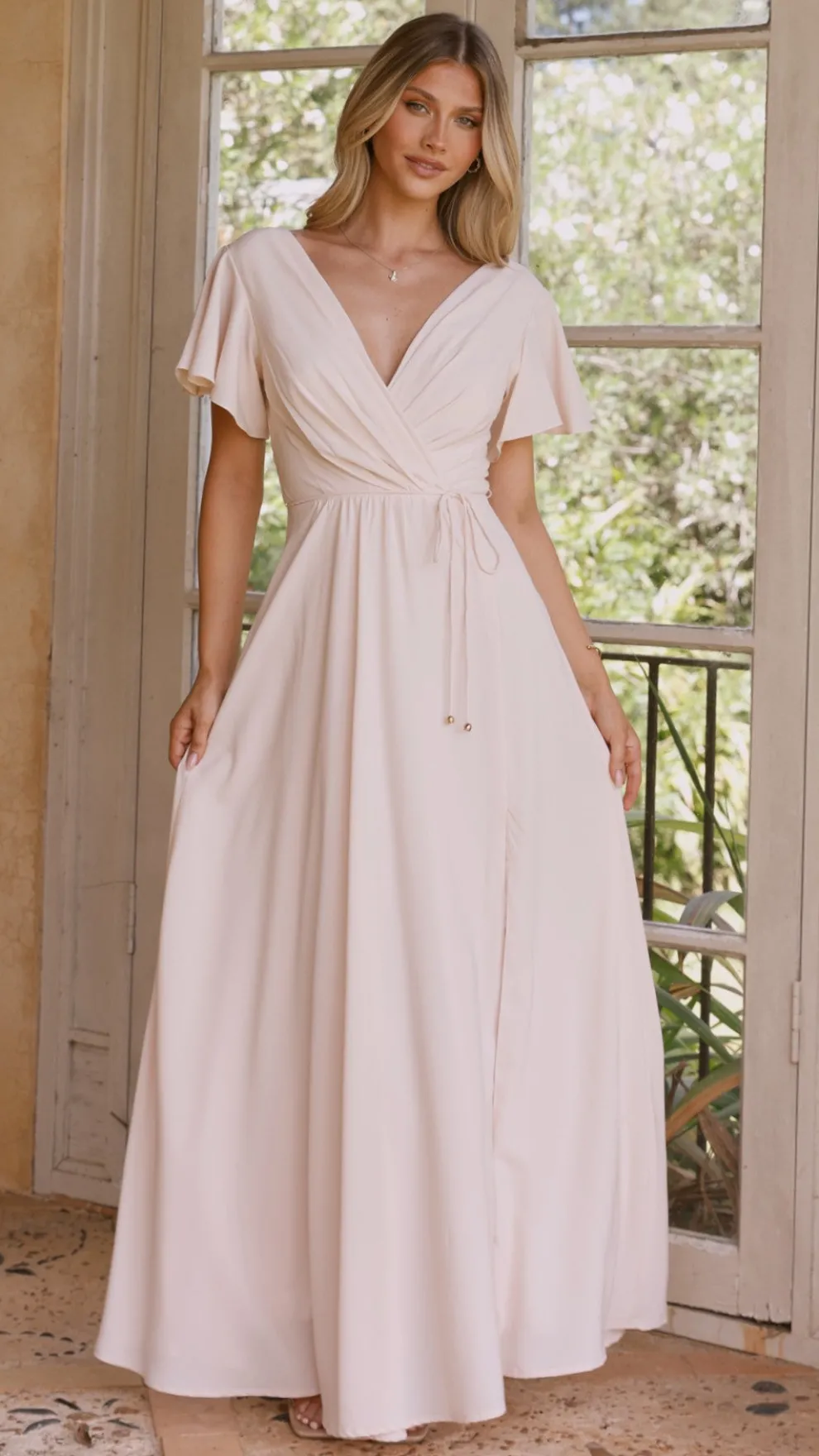Charlize Maxi Dress - Ivory