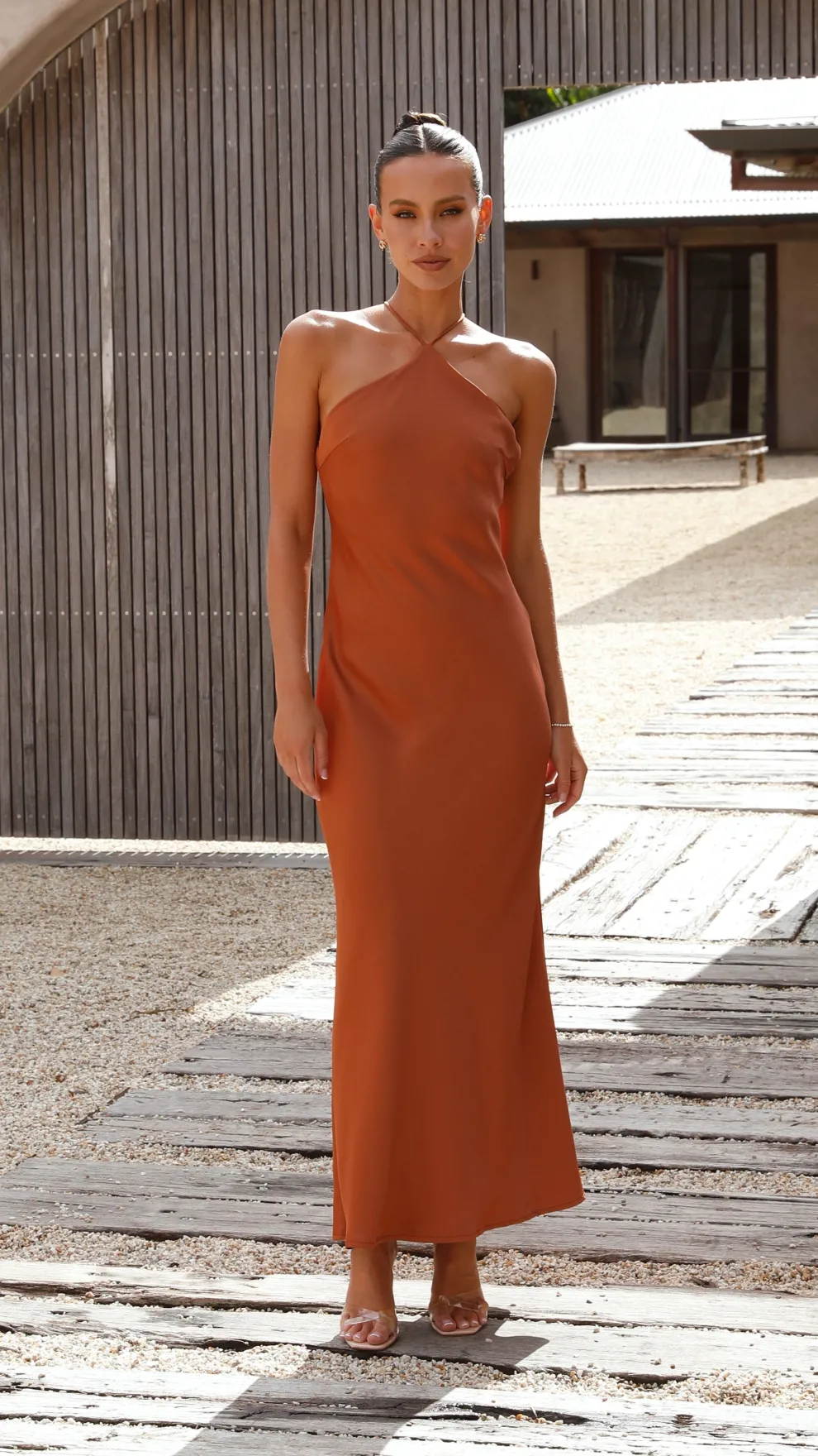Chiara Maxi Dress - Copper