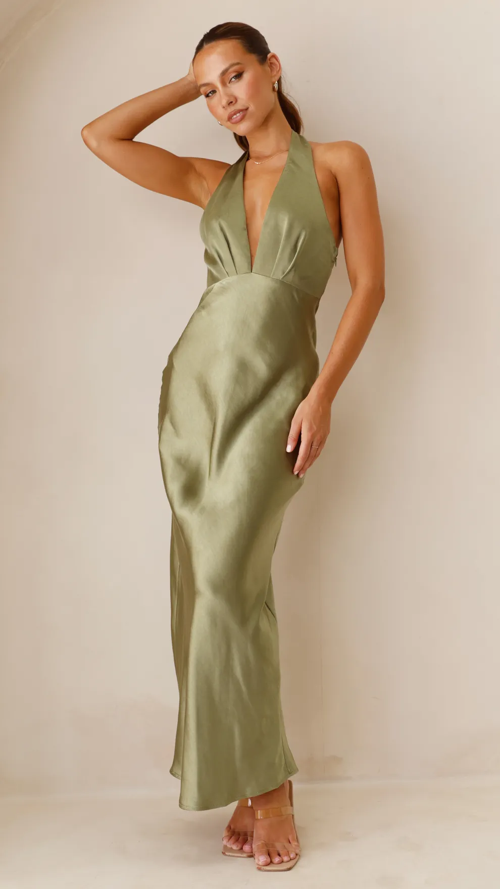 Chloe Maxi Dress - Olive