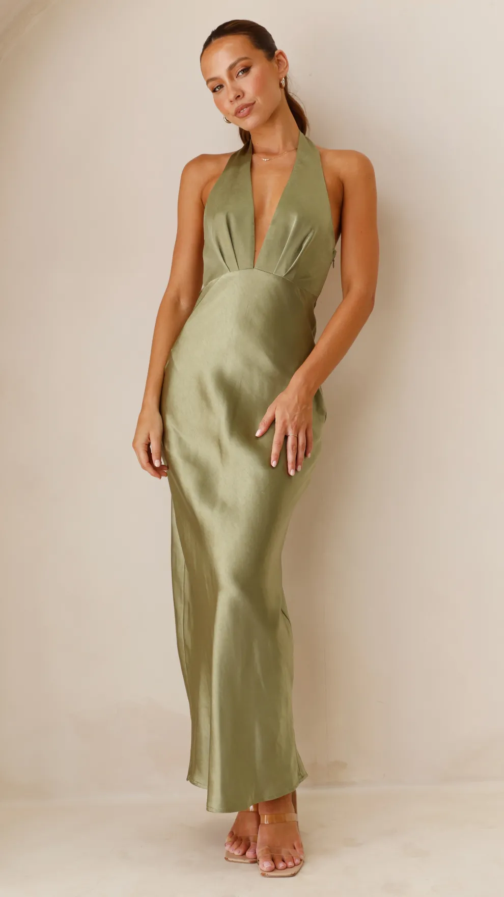 Chloe Maxi Dress - Olive