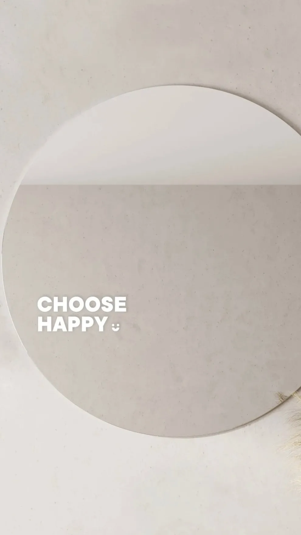 Choose Happy - Affirmation Mirror Sticker