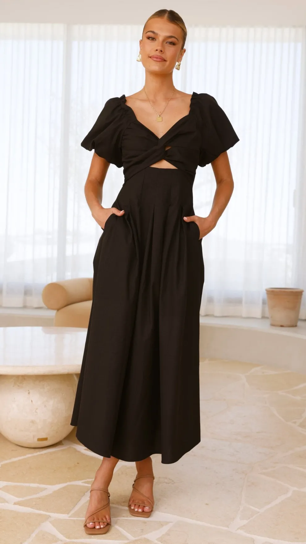 Christina Maxi Dress - Black
