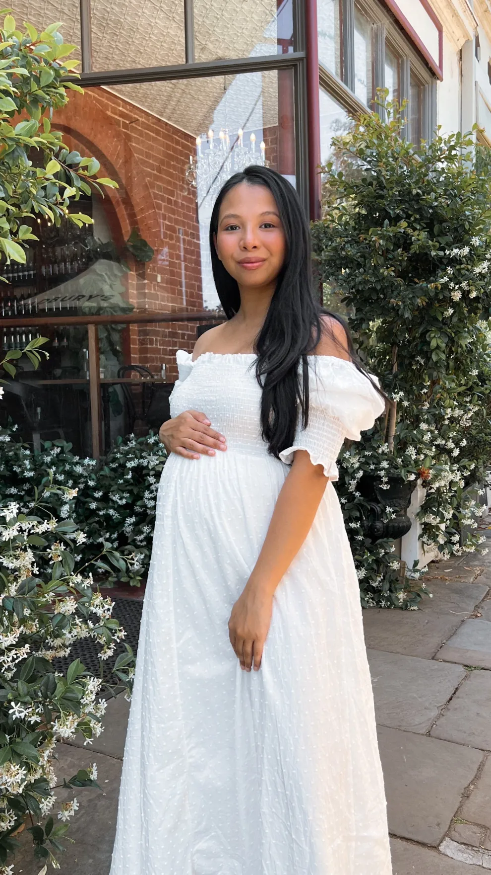 Cierra Midi Dress - White