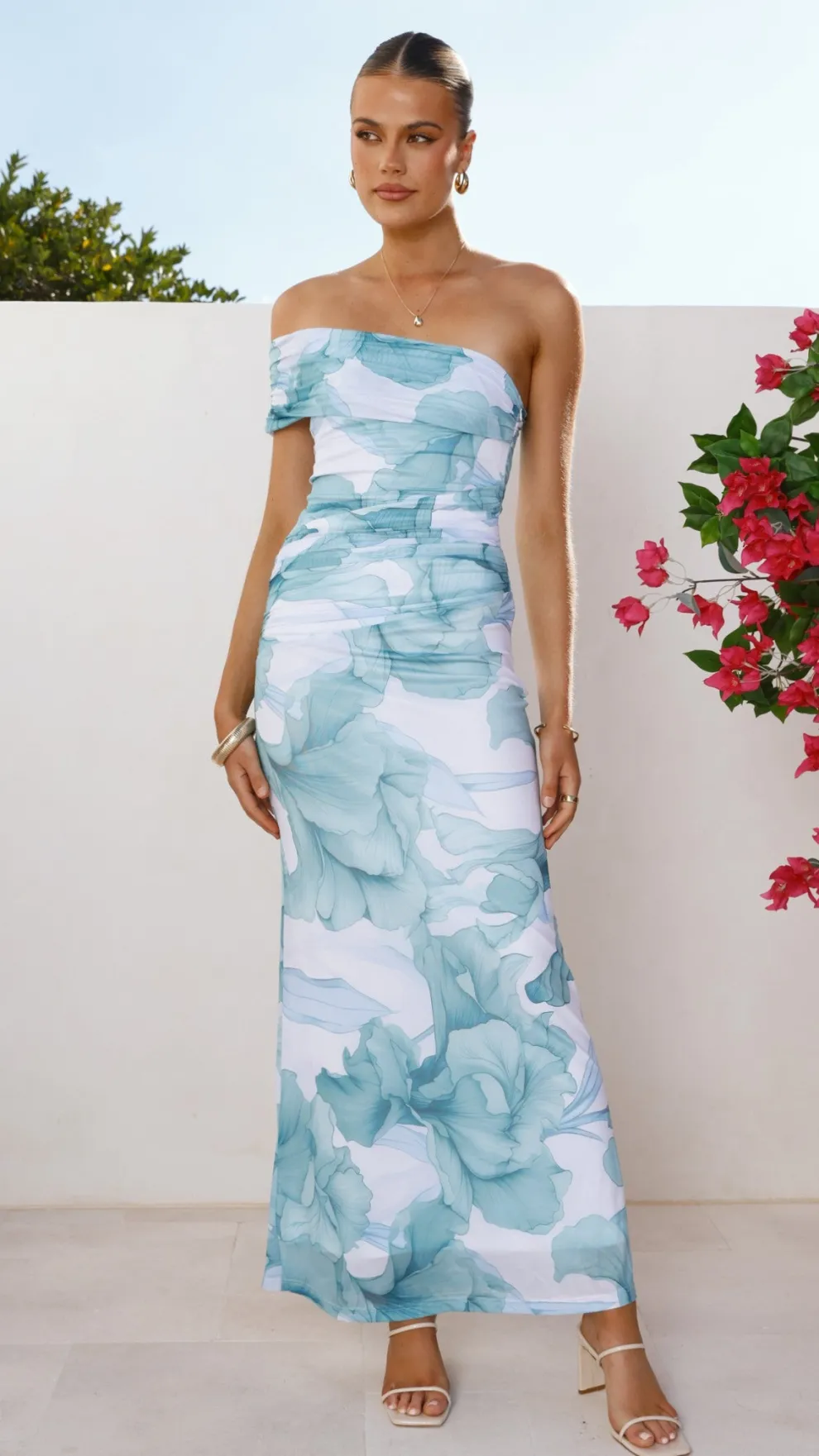 Coda Maxi Dress - Blue Floral