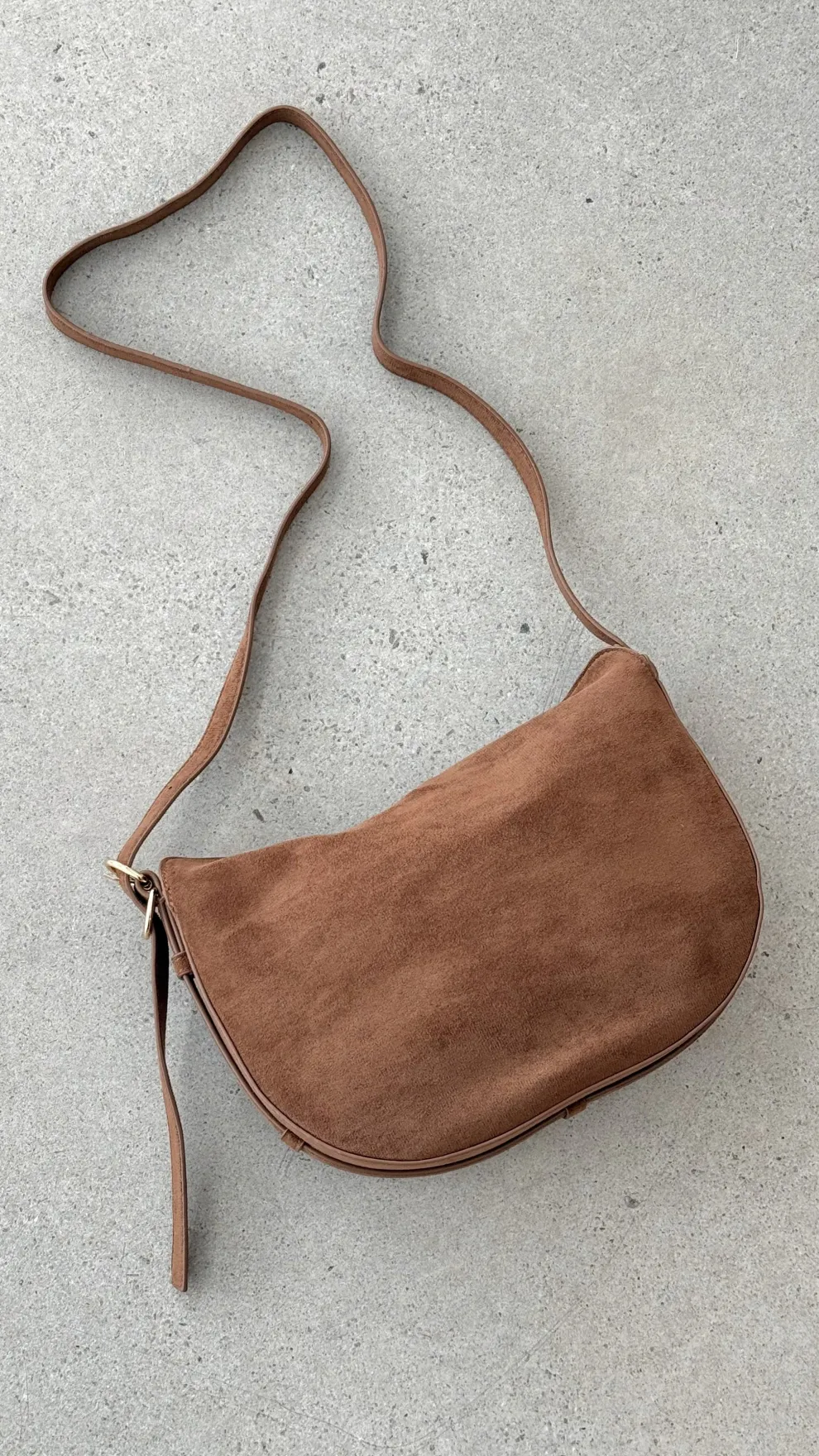Collins Crossbody Bag - Cocoa Suede