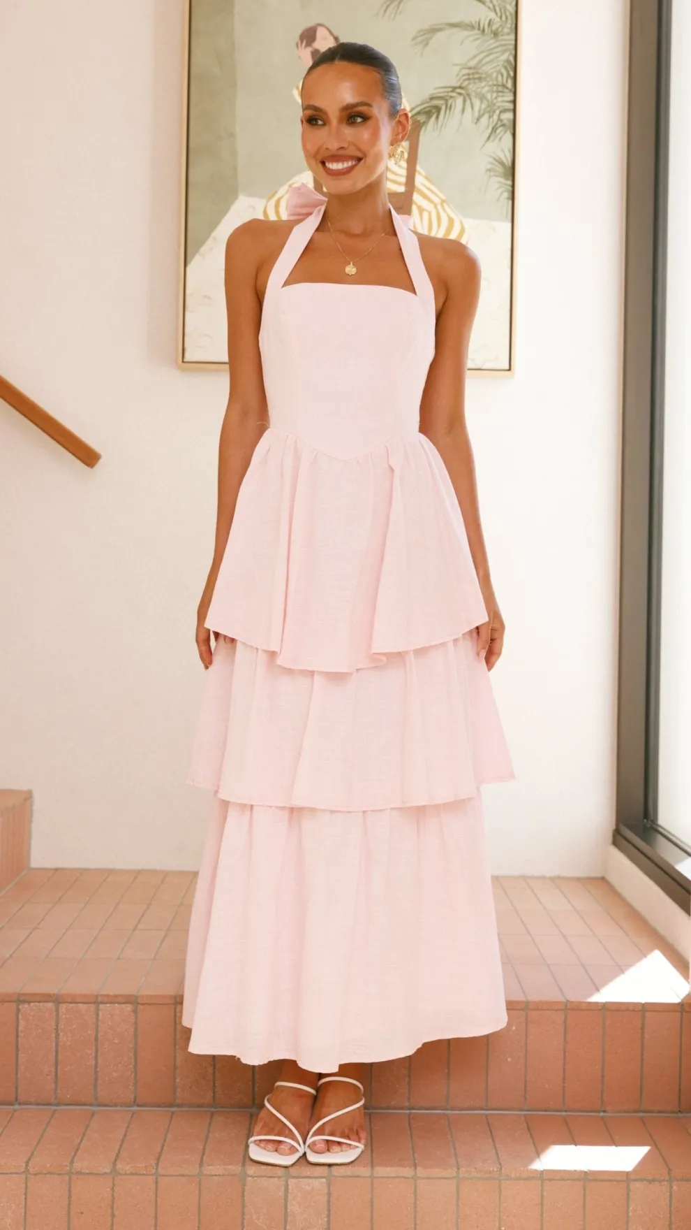 Danais Maxi Dress - Pink