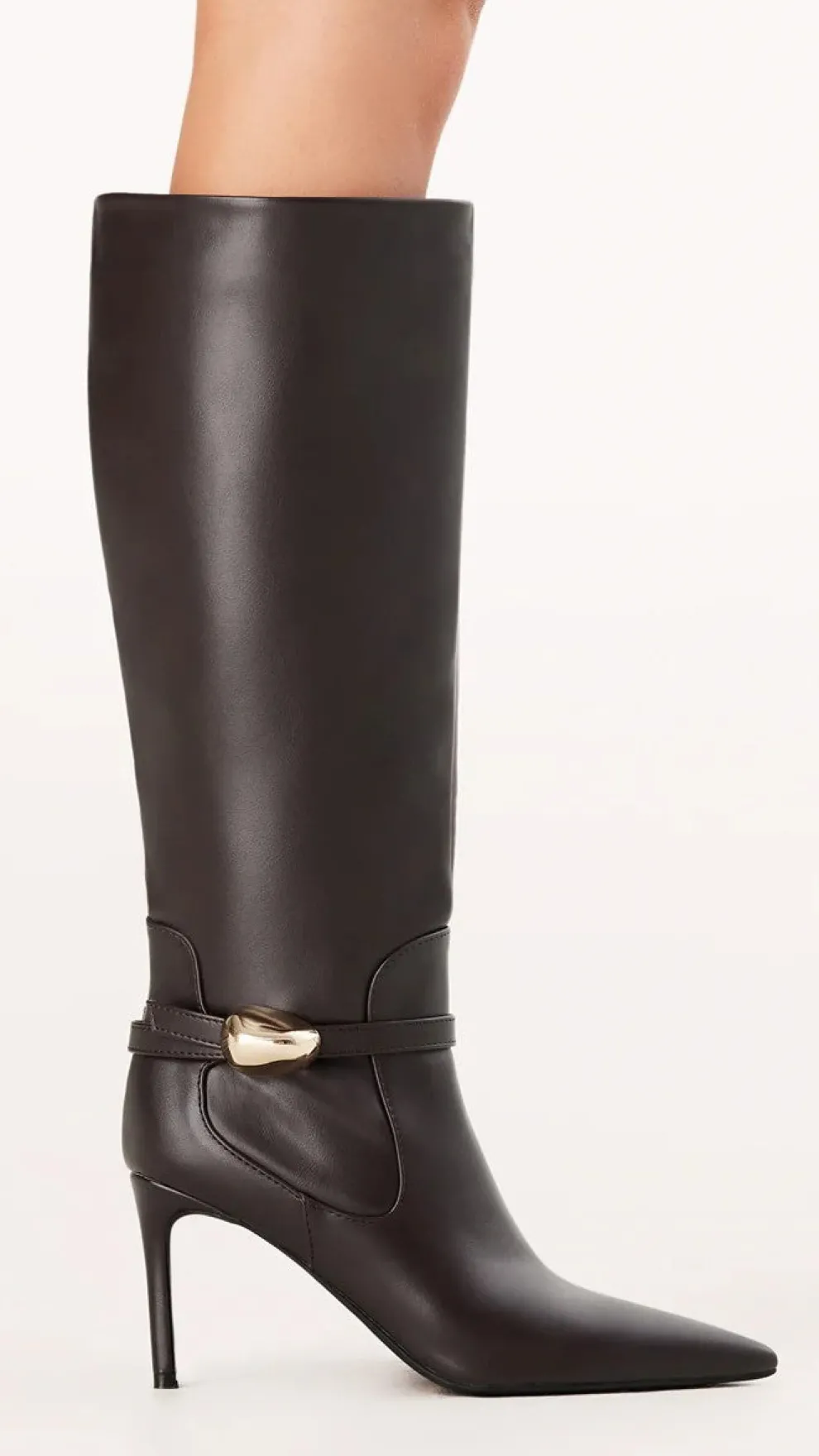 Druella Heeled Boot - Dark Cacao