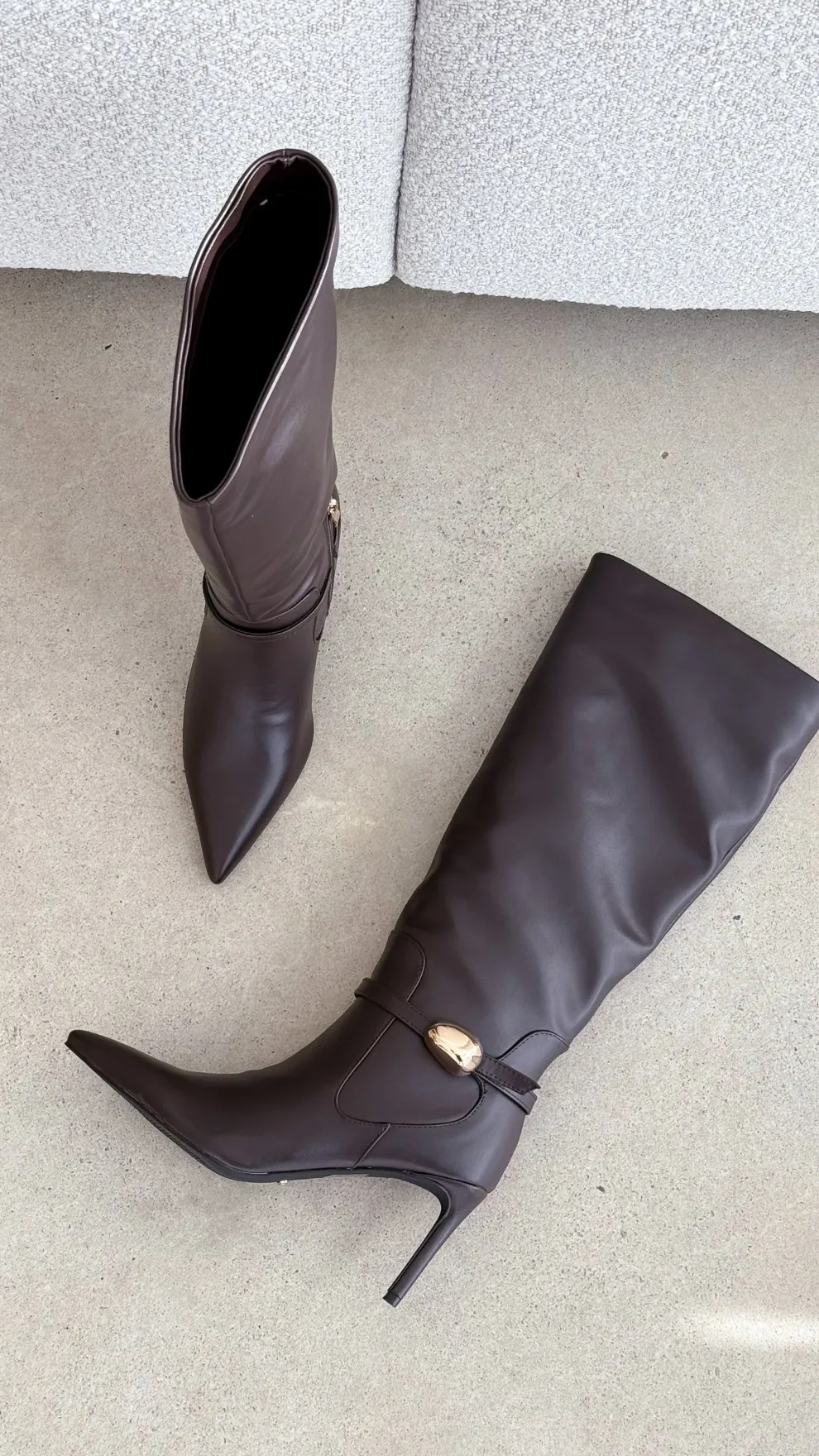 Druella Heeled Boot - Dark Cacao