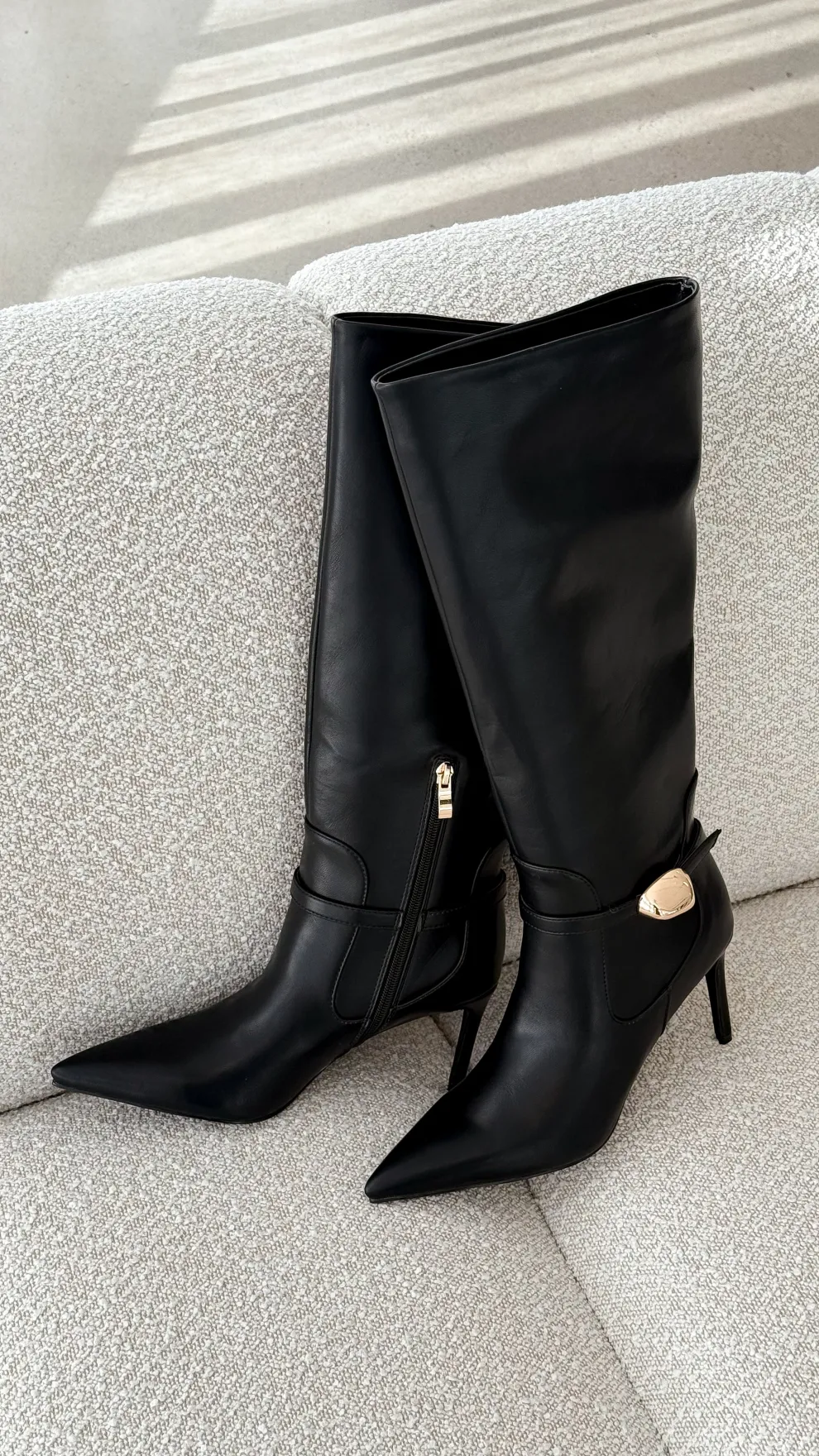 Druella Heeled Boot - Black