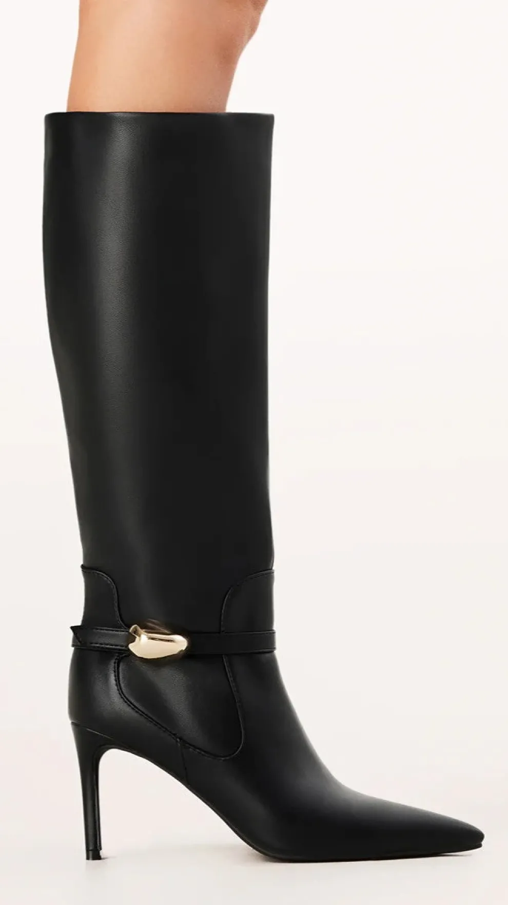 Druella Heeled Boot - Black