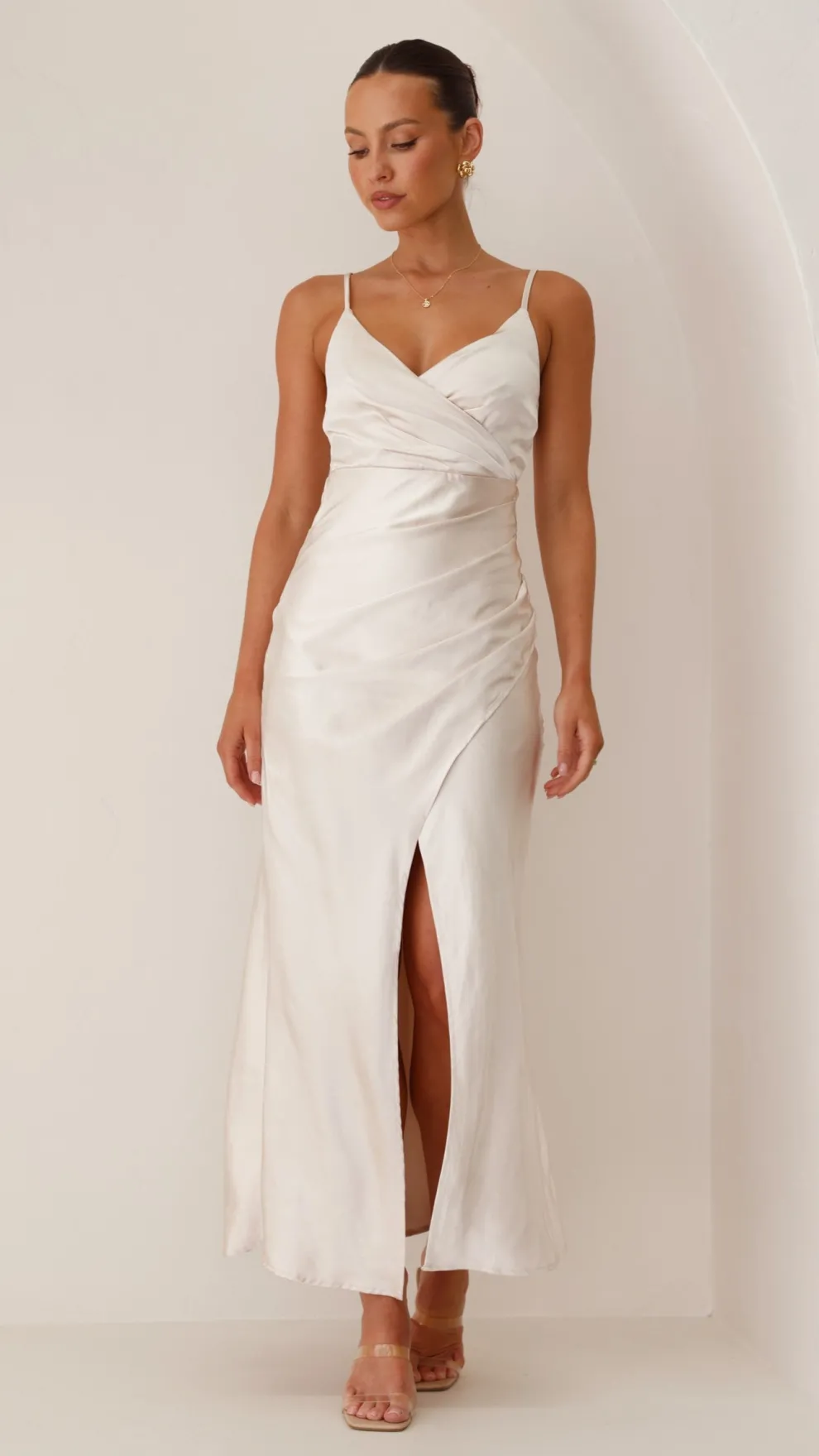 Elsa Midi Dress - Champagne