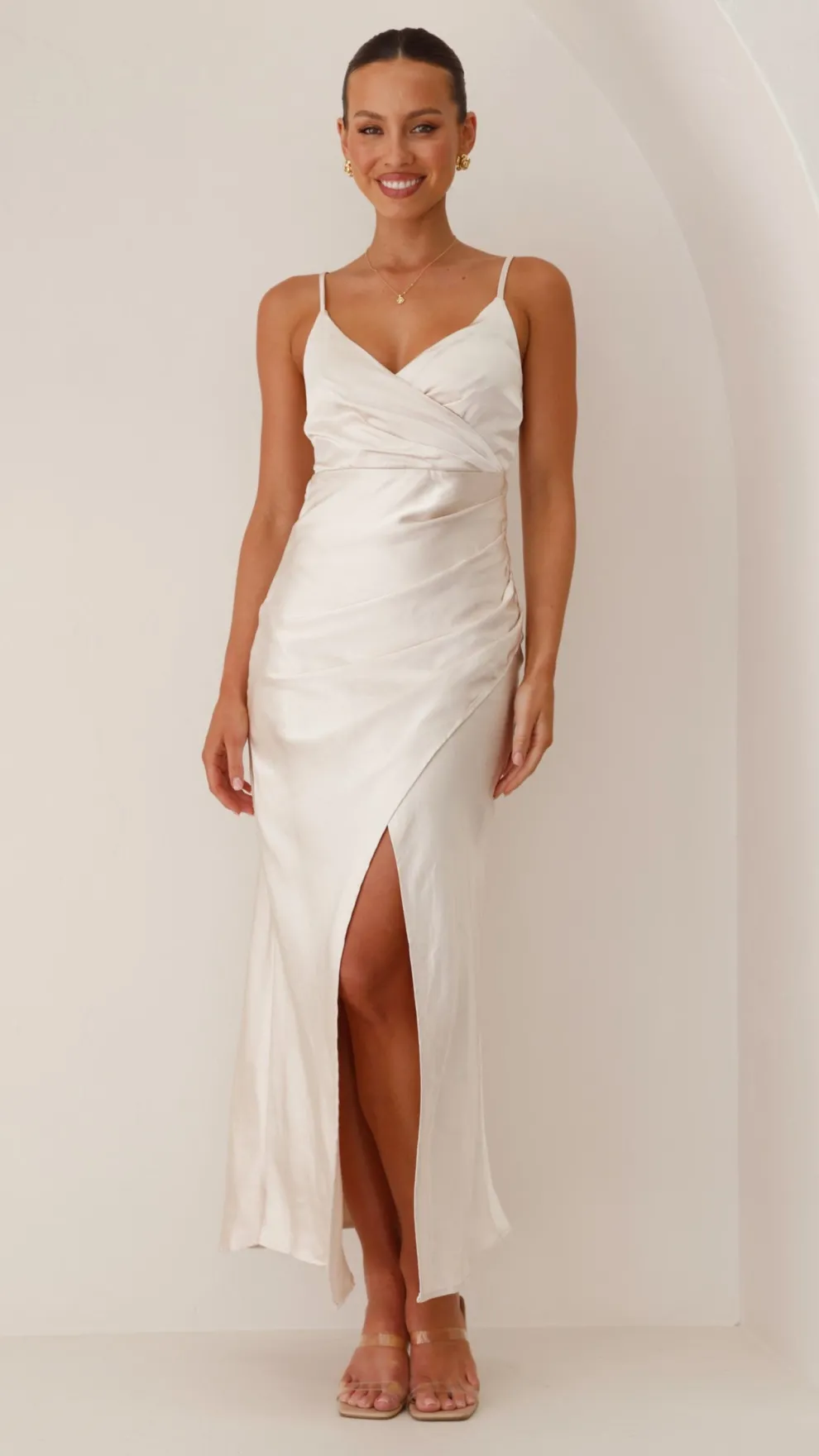 Elsa Midi Dress - Champagne