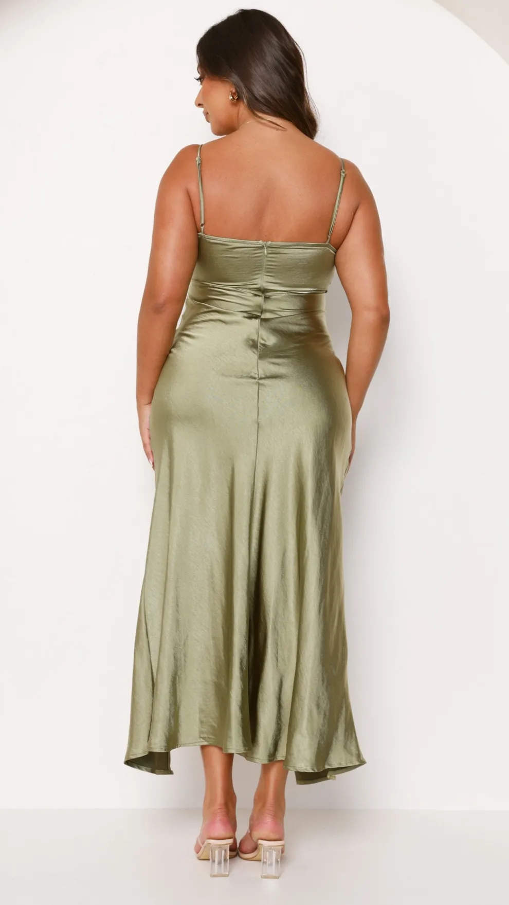 Elsa Midi Dress - Olive