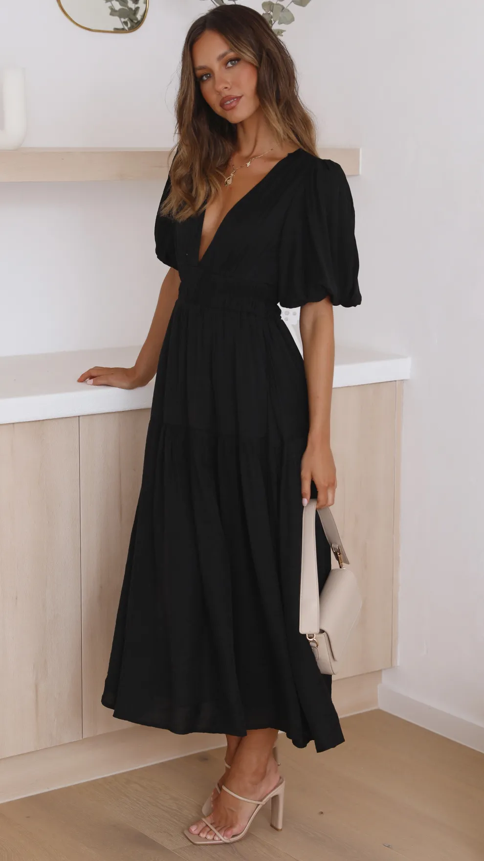 Erin Midi Dress - Black