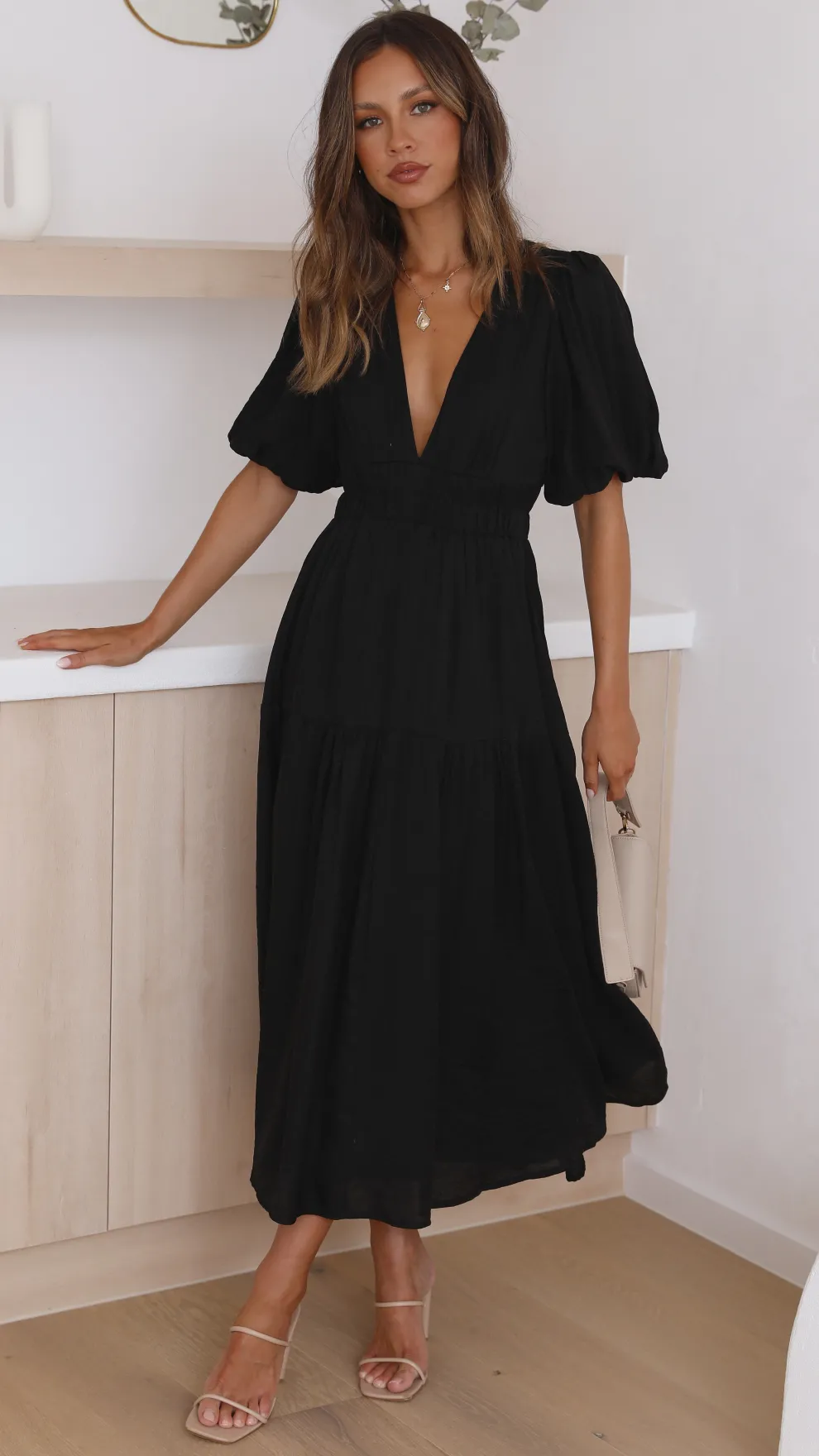 Erin Midi Dress - Black