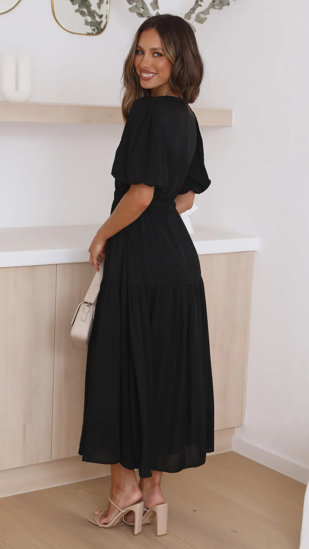 Erin Midi Dress - Black