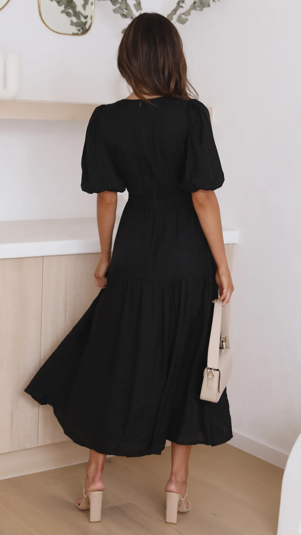 Erin Midi Dress - Black