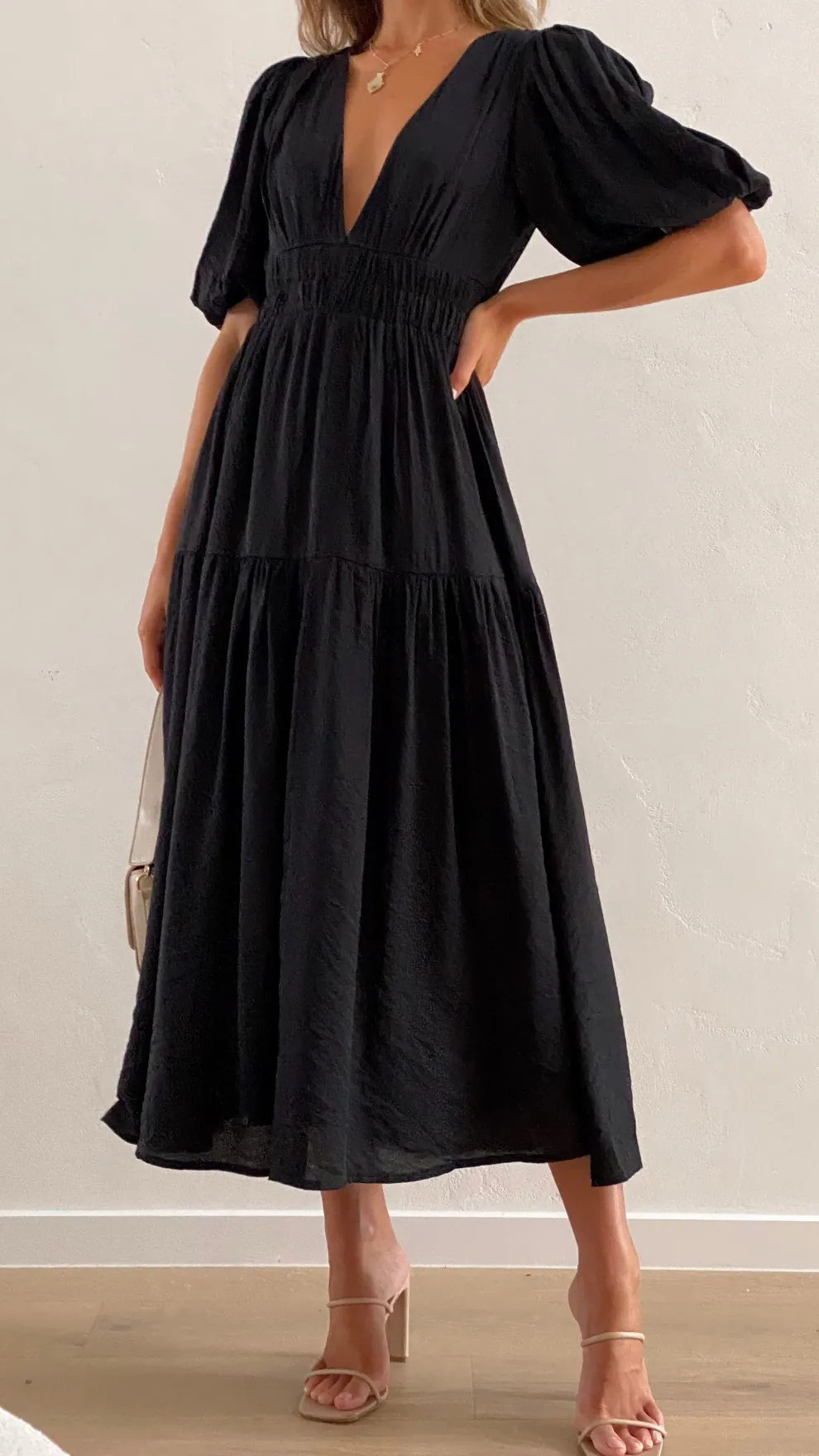 Erin Midi Dress - Black