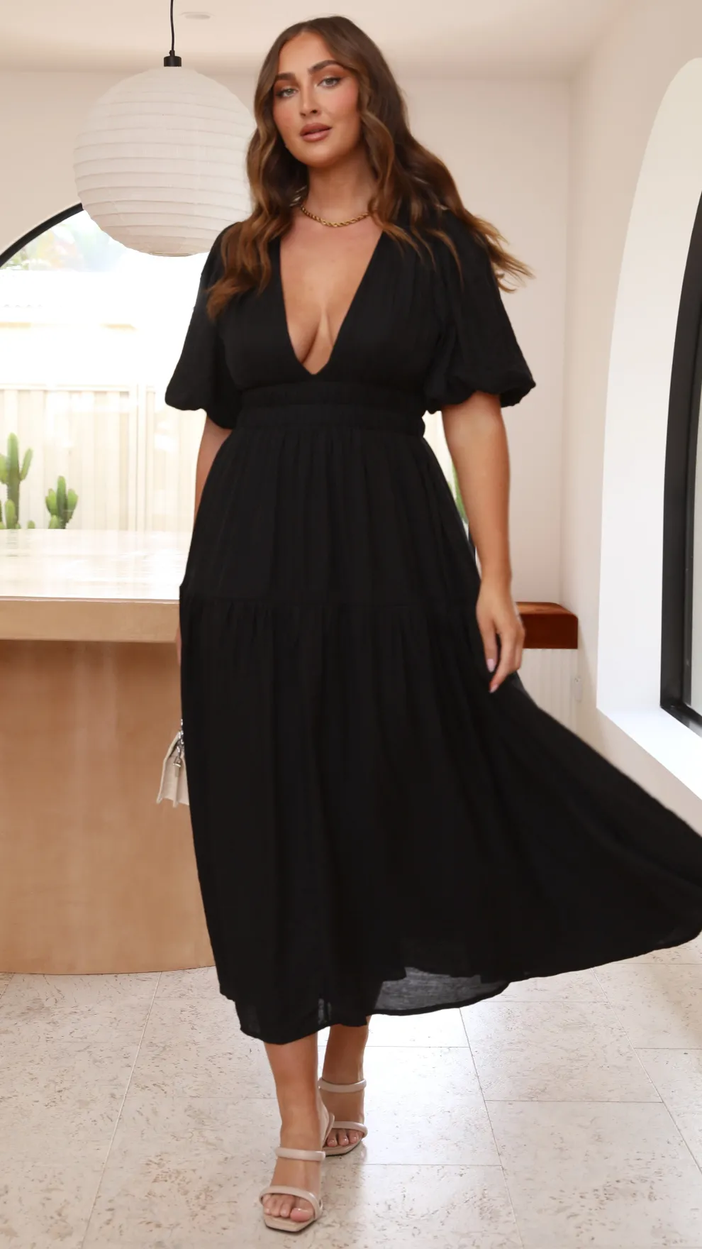 Erin Midi Dress - Black