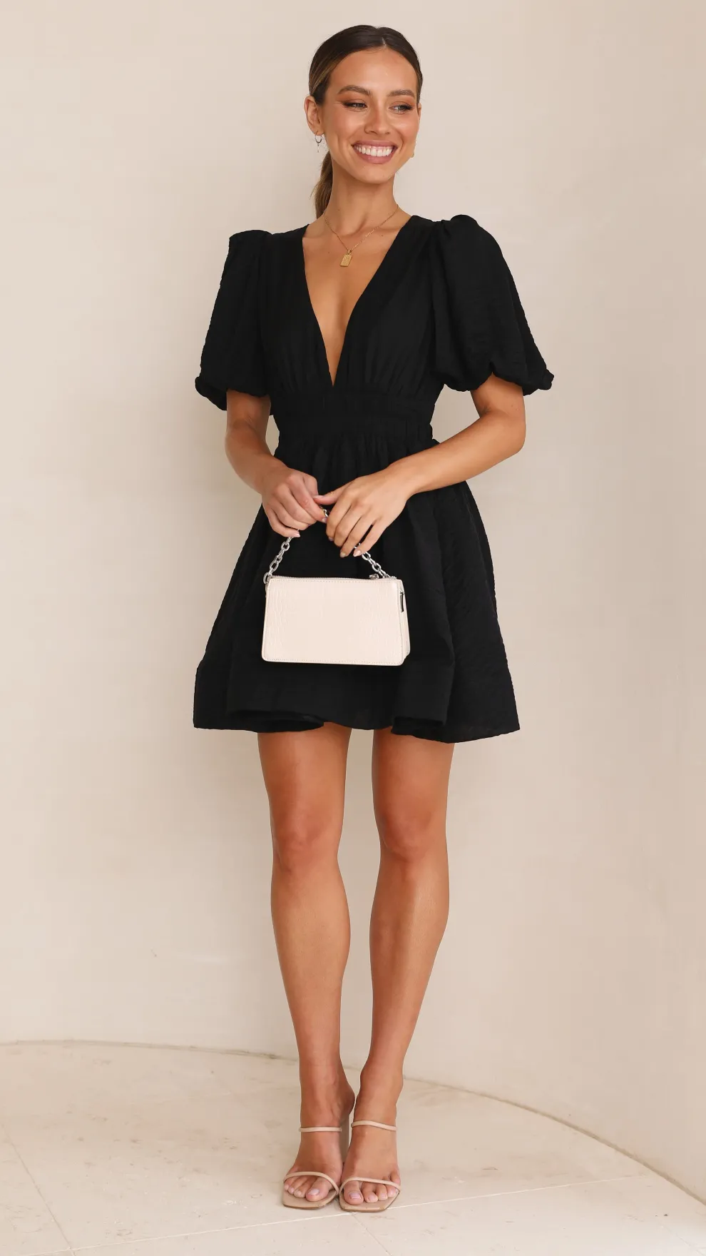 Erin Mini Dress - Black