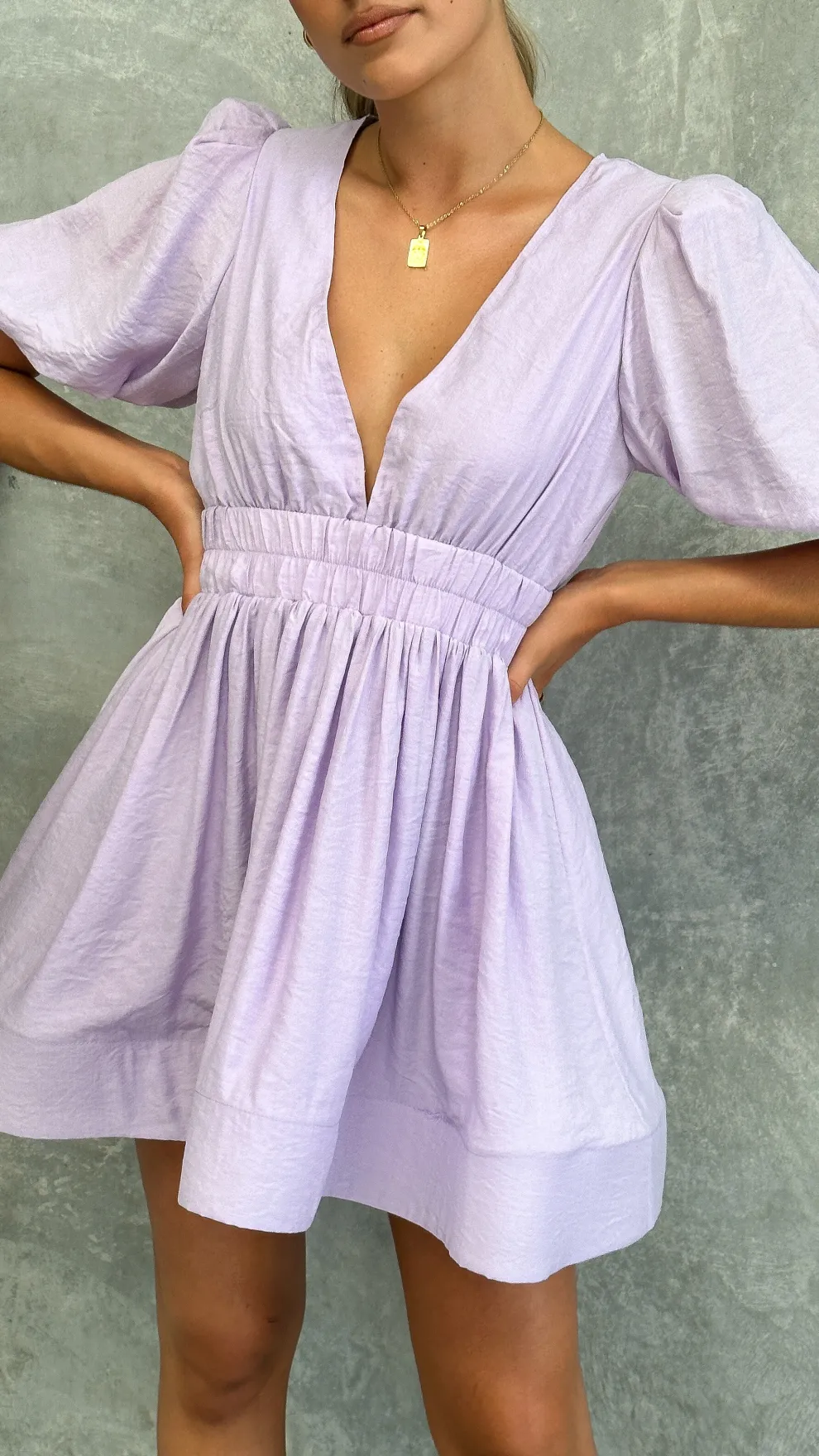 Erin Mini Dress - Lilac