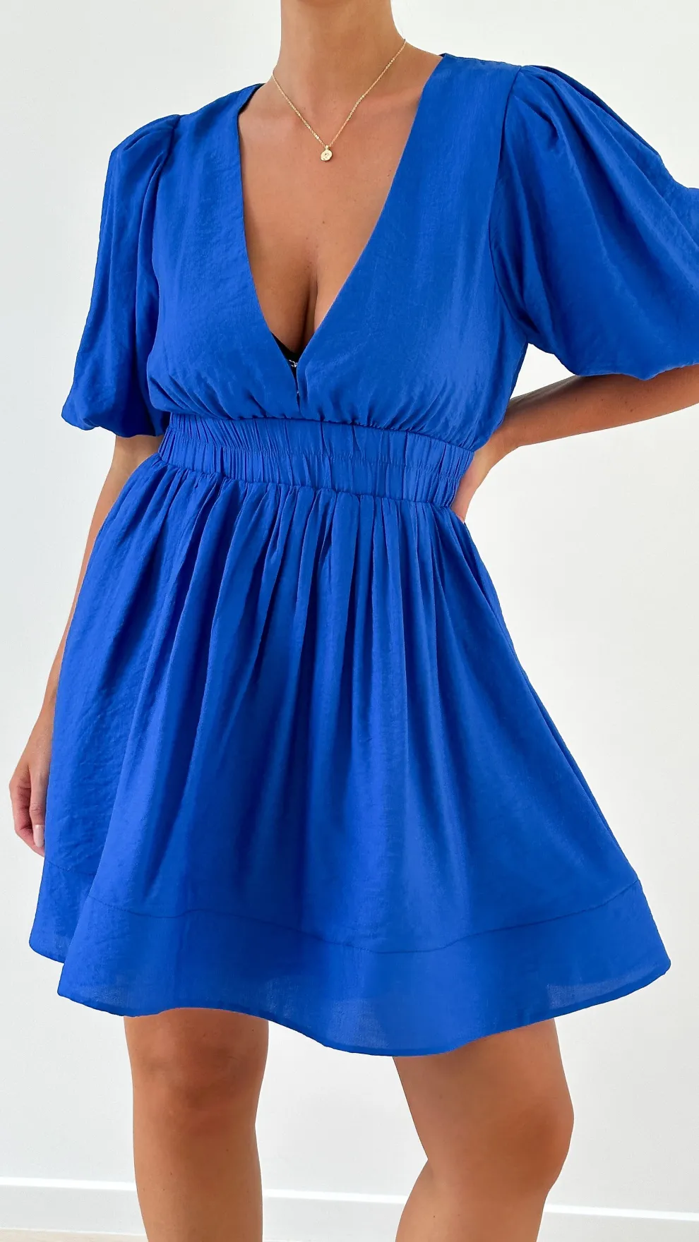 Erin Mini Dress - Royal Blue