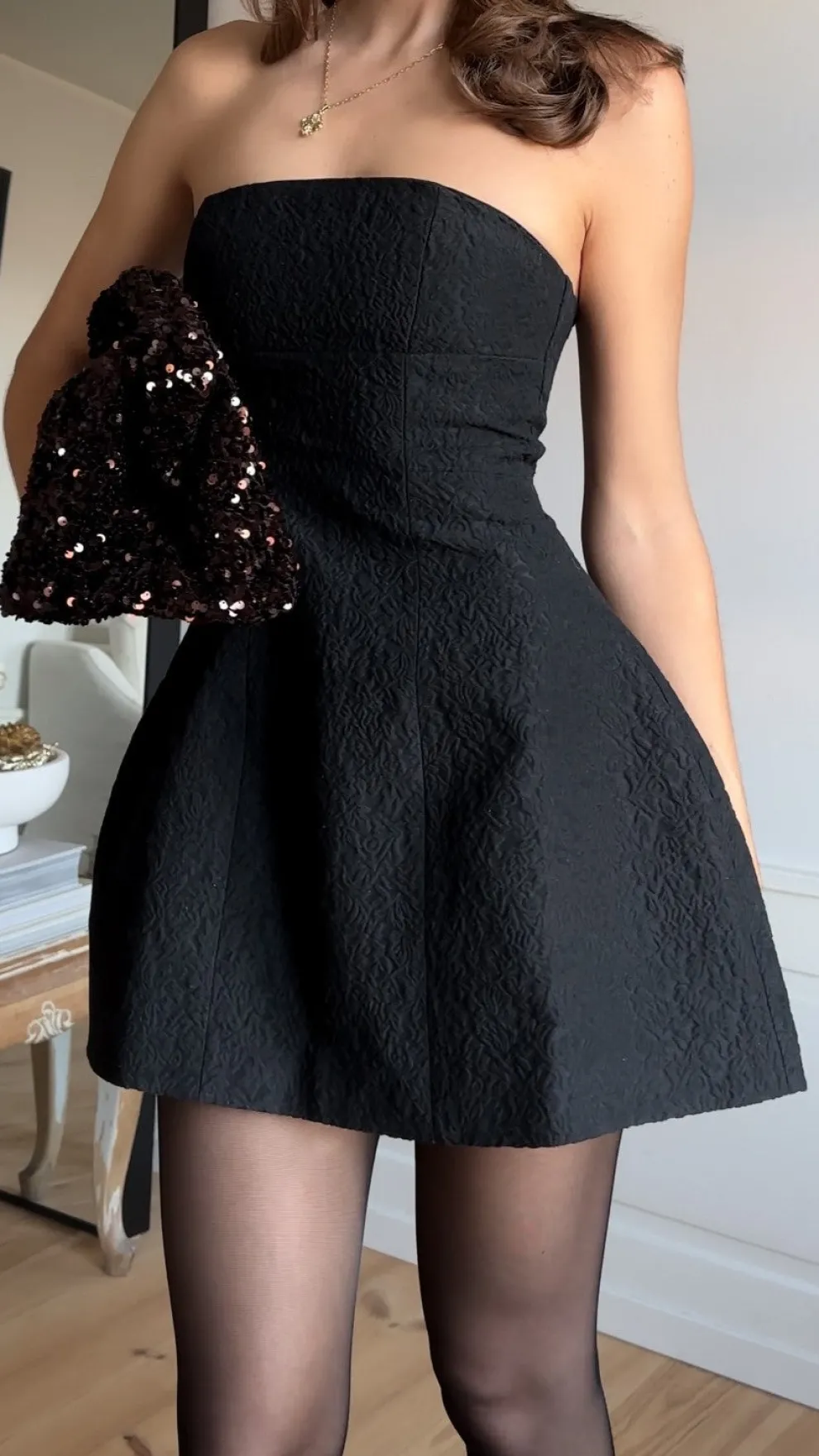 Evelyn Mini Dress - Black