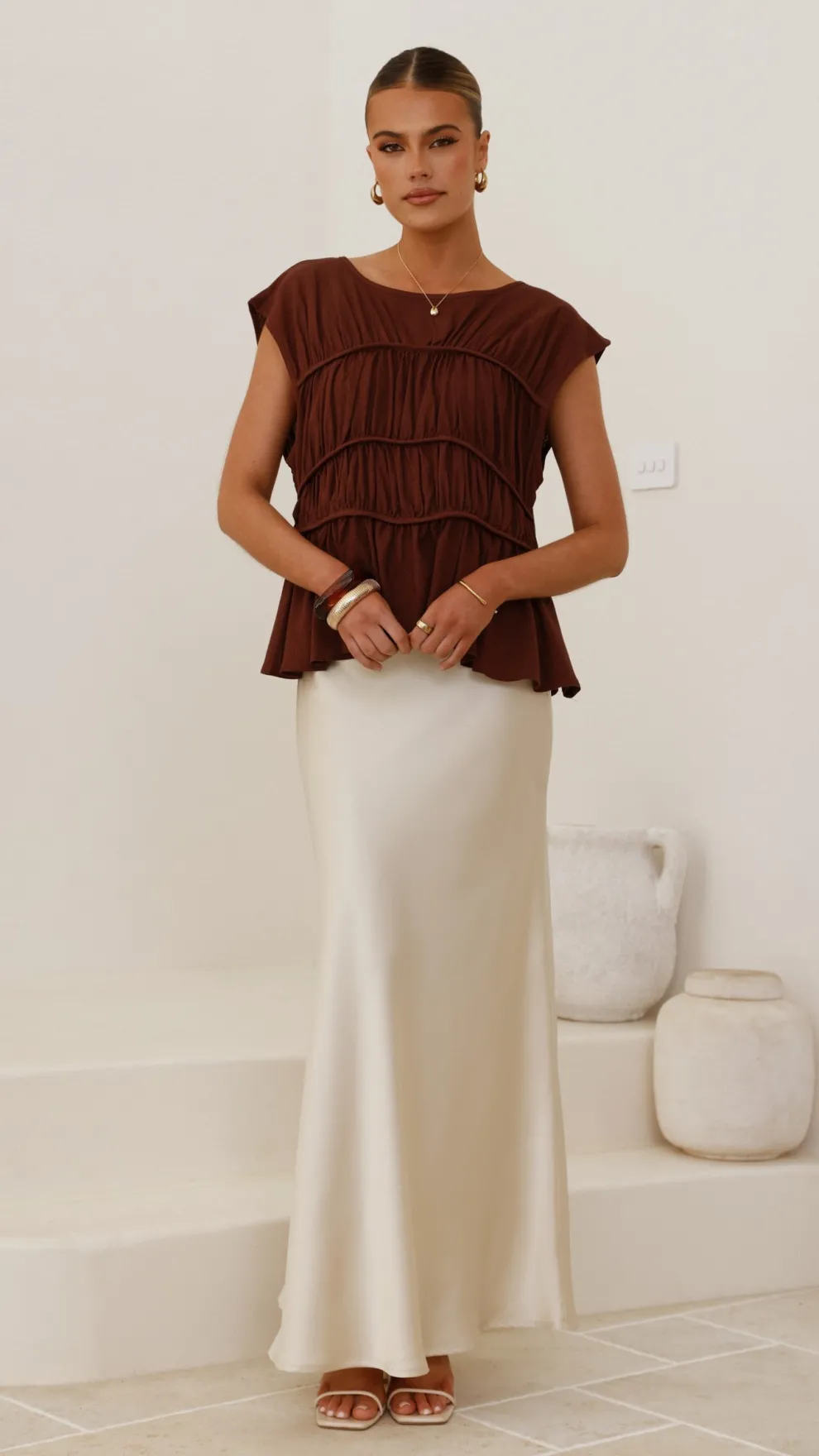 Evelyn Top - Chocolate