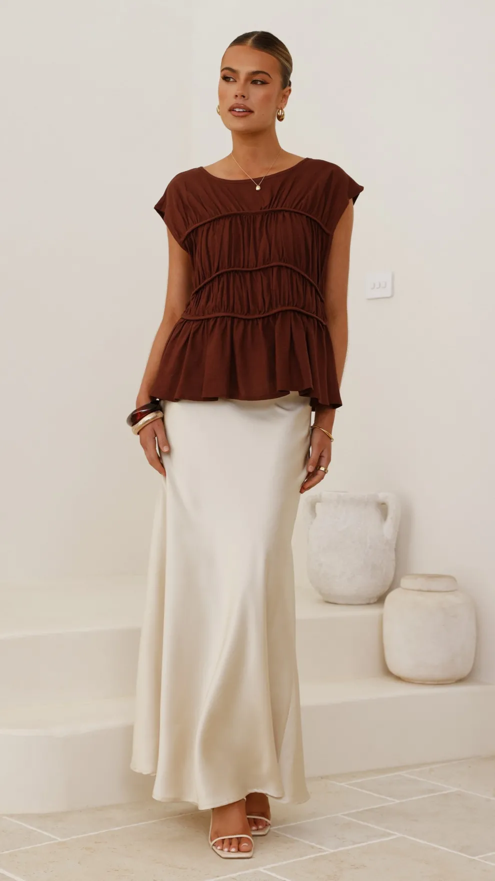 Evelyn Top - Chocolate