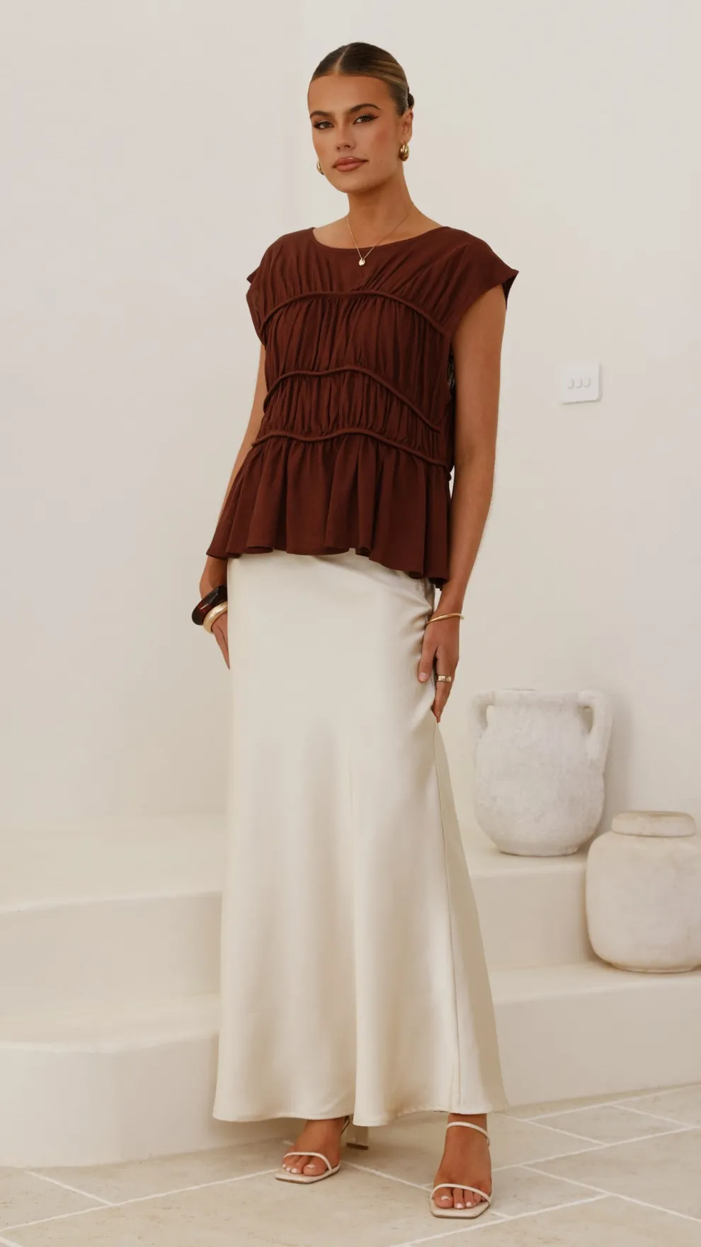 Evelyn Top - Chocolate