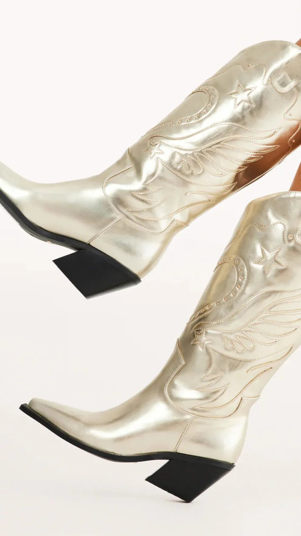 Everlyn Boots - Gold Metallic