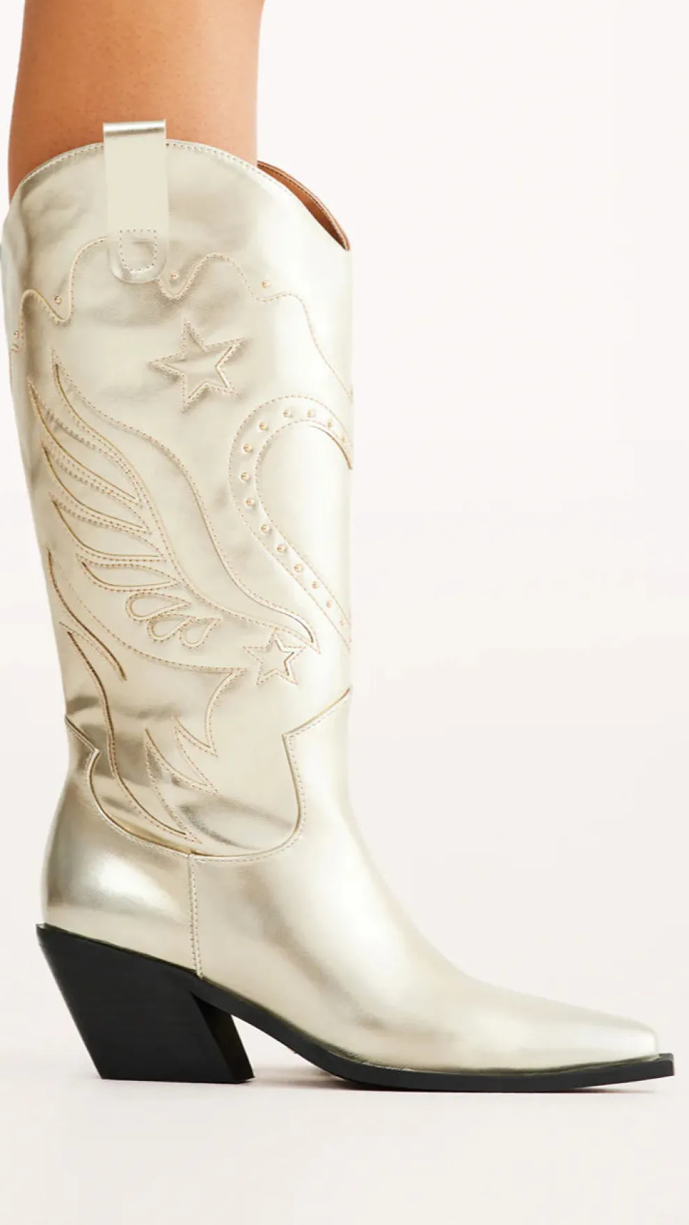 Everlyn Boots - Gold Metallic