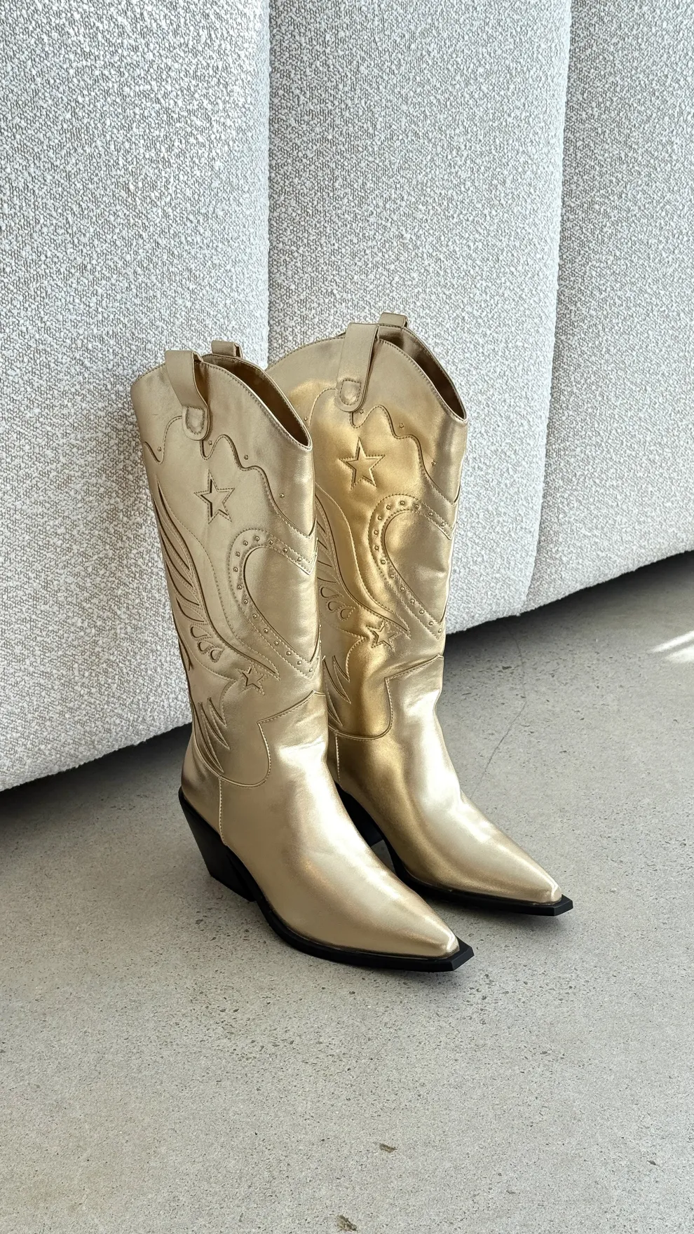 Everlyn Boots - Gold Metallic