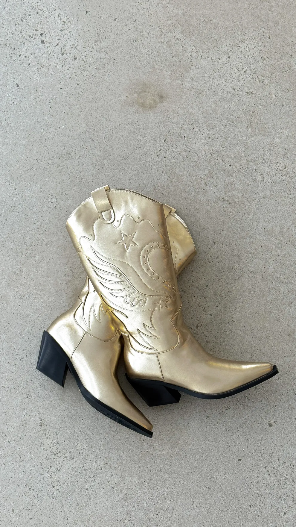 Everlyn Boots - Gold Metallic