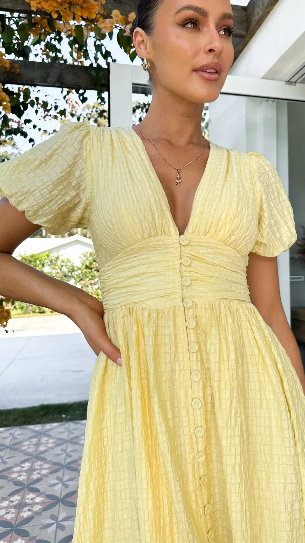 Faiz Maxi Dress - Yellow