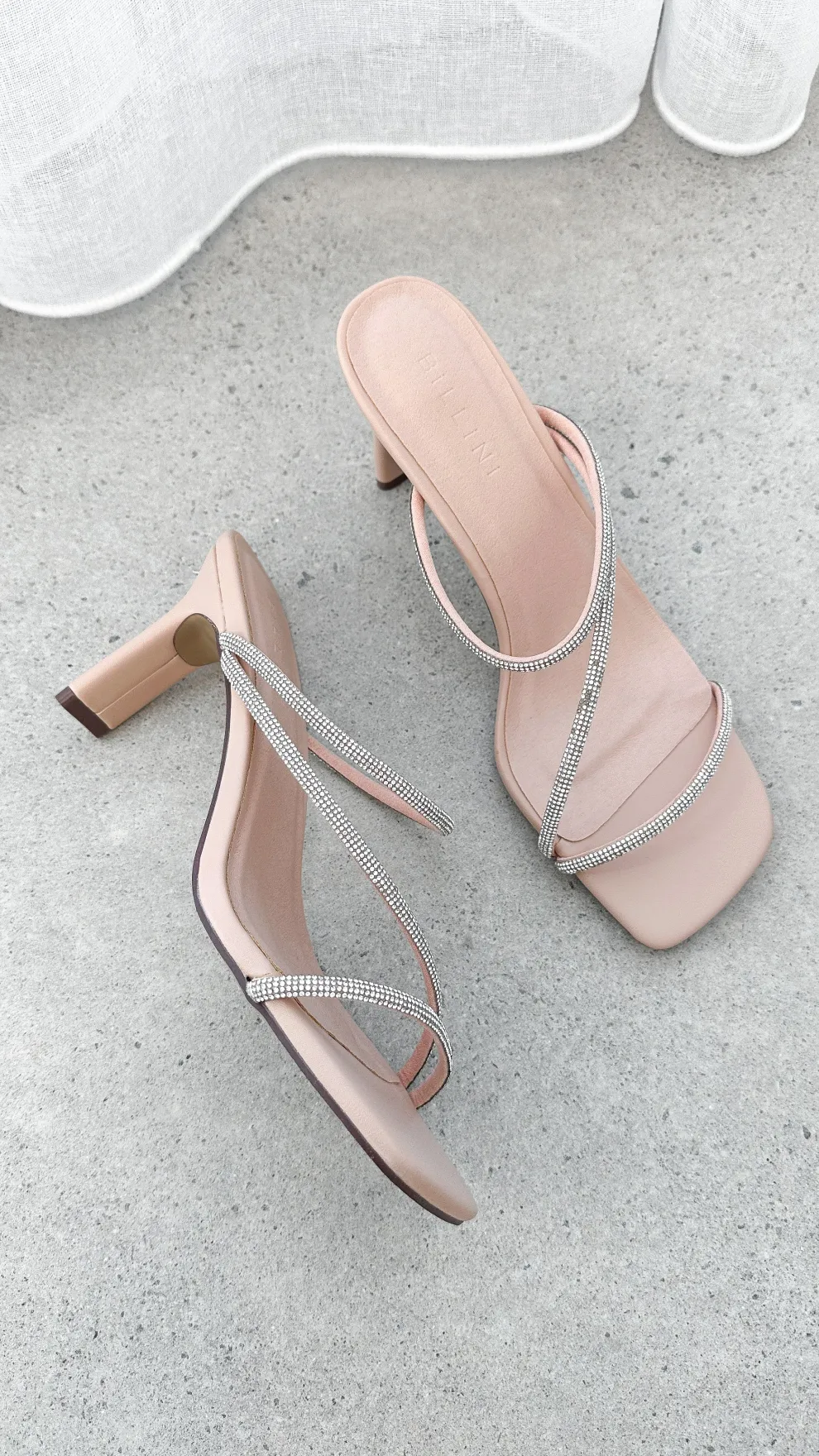 Femi Heel - Nude Diamante