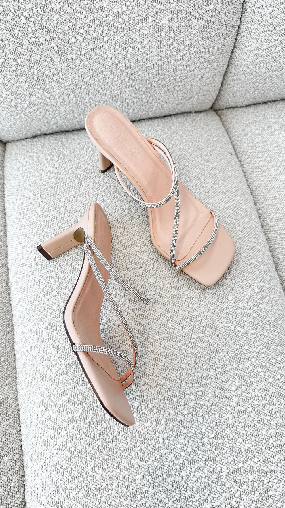 Femi Heel - Nude Diamante