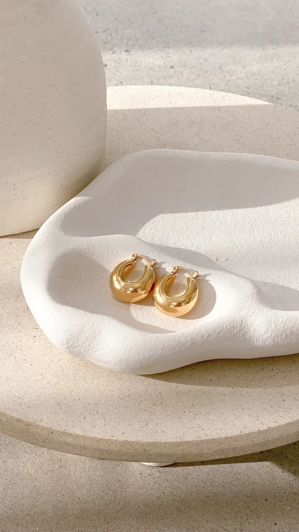 Forte Hoop Earrings - Gold