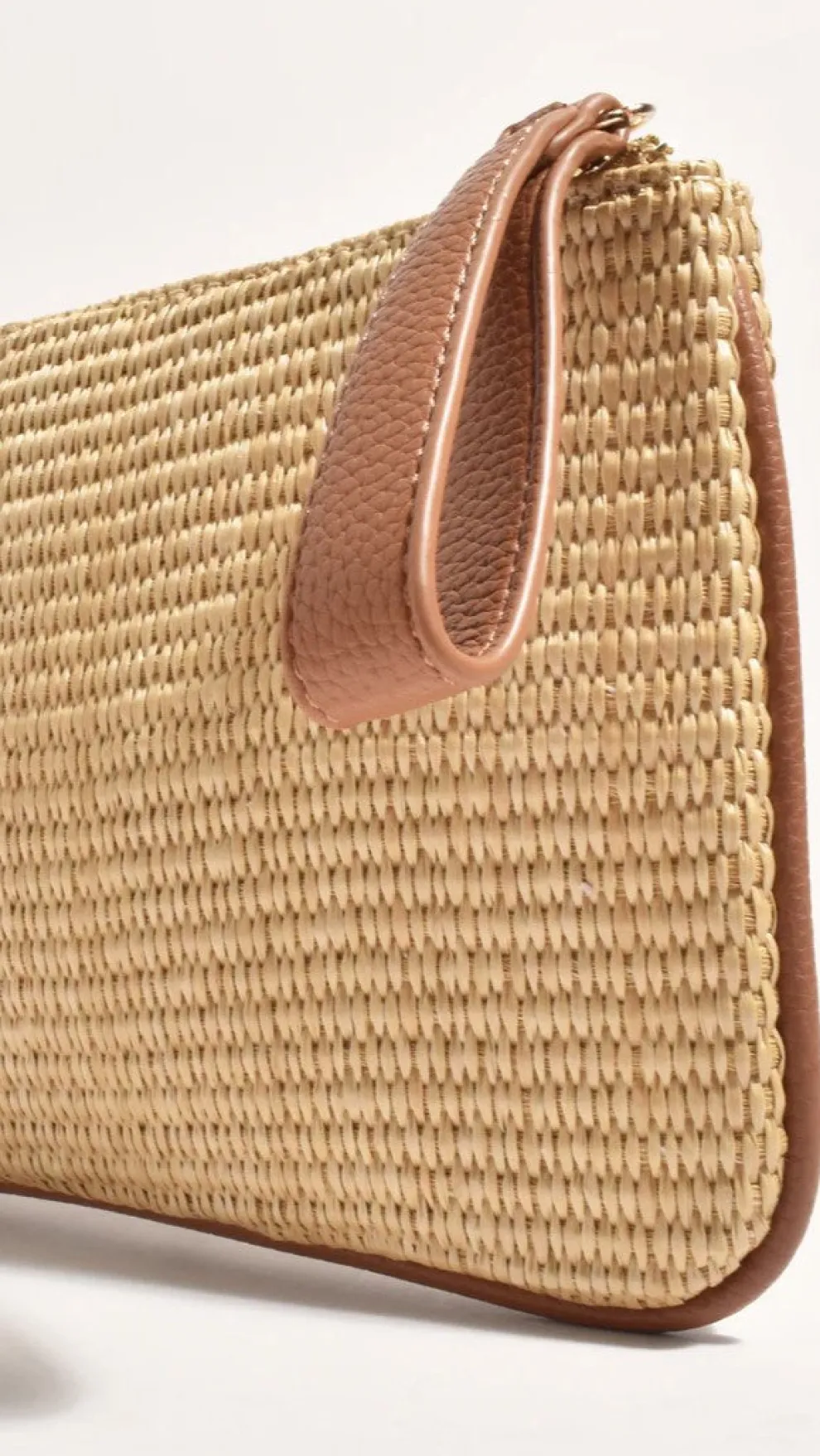 Francesca Weave Pouch - Natural/Tan