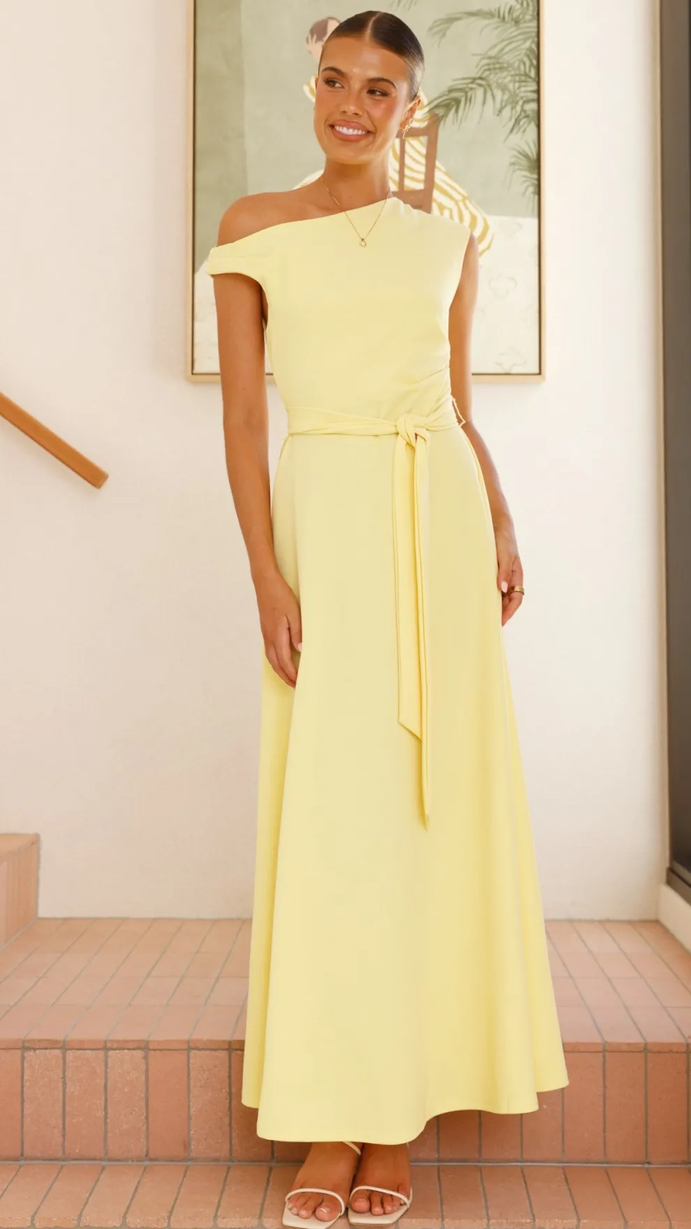 Gemma Maxi Dress - Baby Yellow