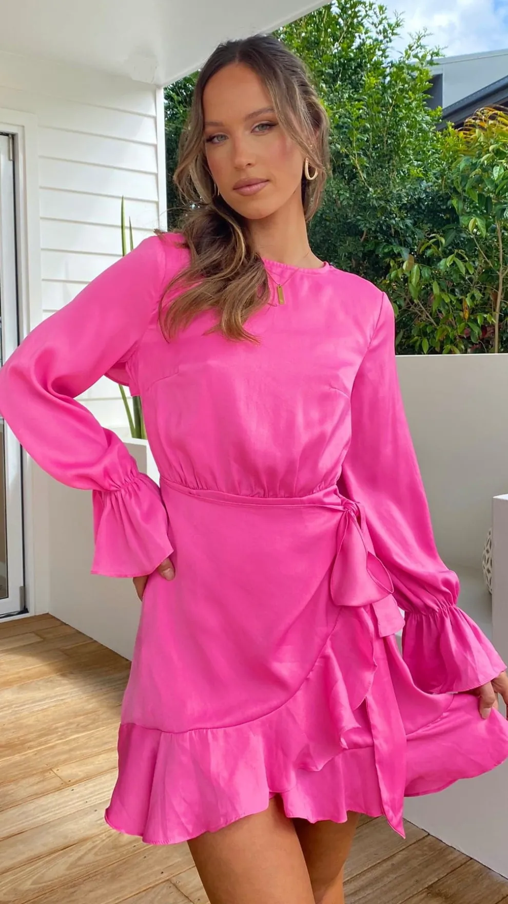 Geneva Dress - Hot Pink