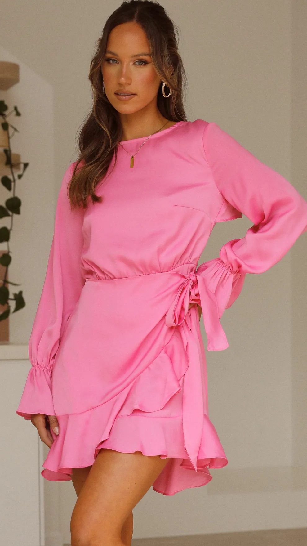 Geneva Dress - Hot Pink