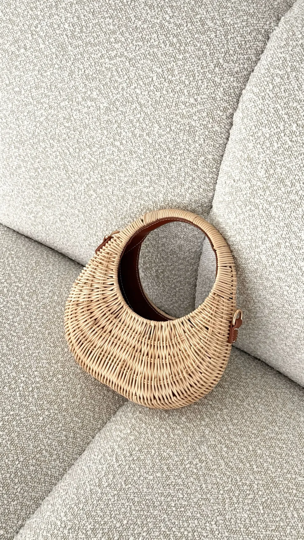 Gianna Handle Bag - Natural Rattan