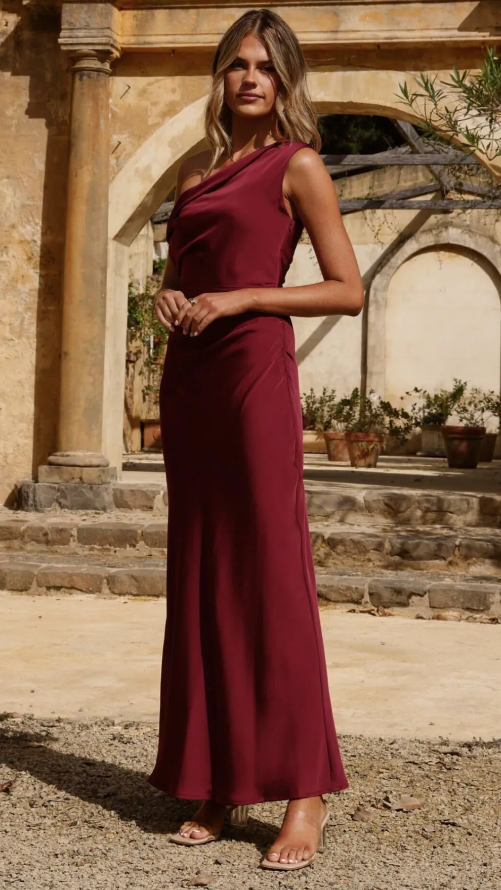Gigi Maxi Dress - Wine
