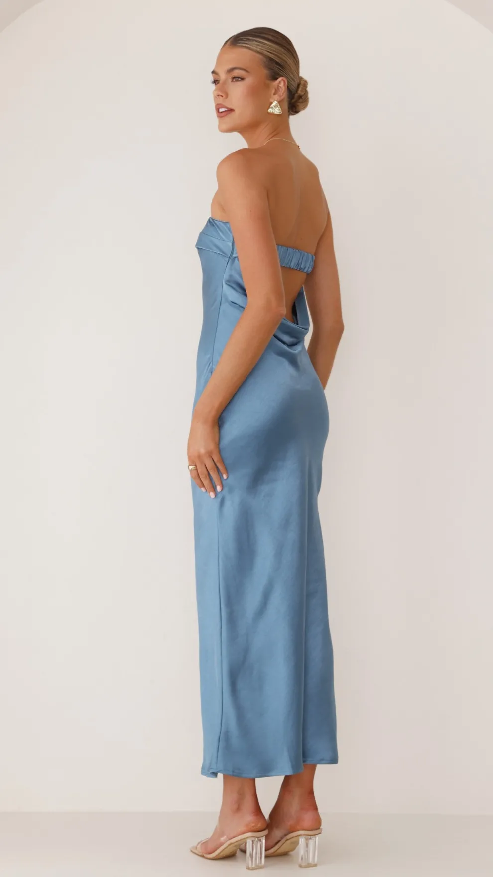 Gisele Maxi Dress - Steel Blue