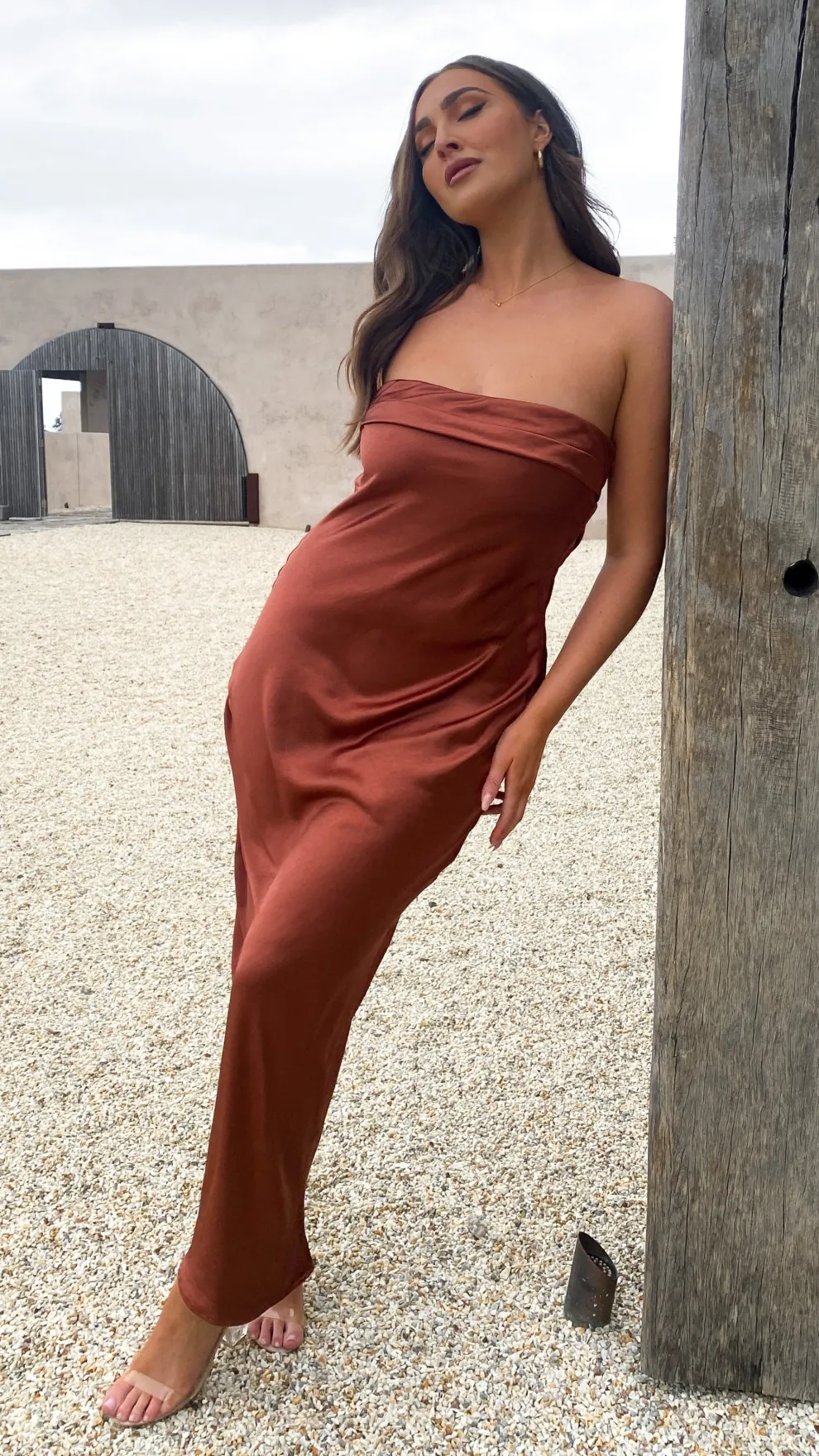 Gisele Maxi Dress - Rust