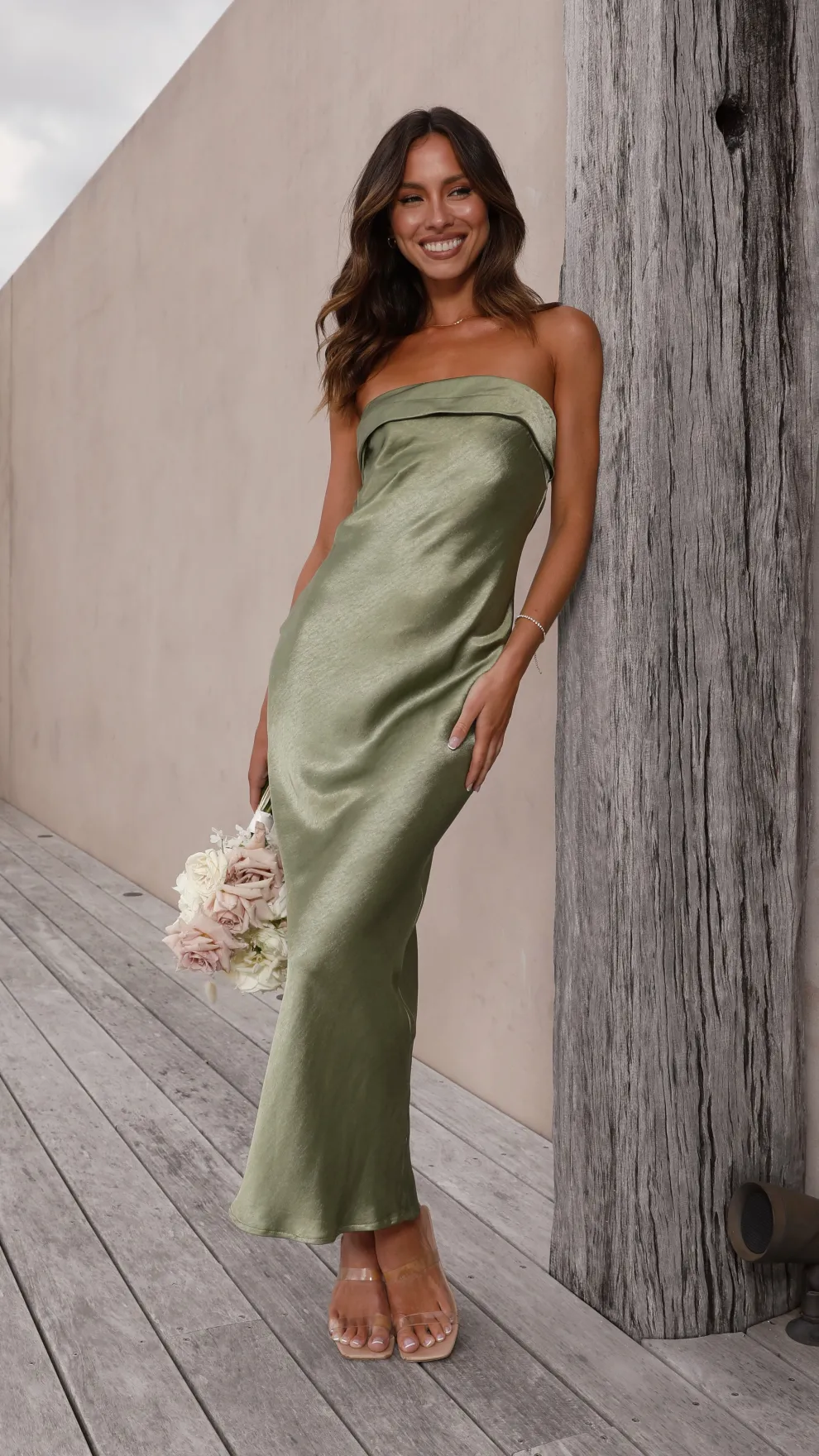 Gisele Maxi Dress - Olive
