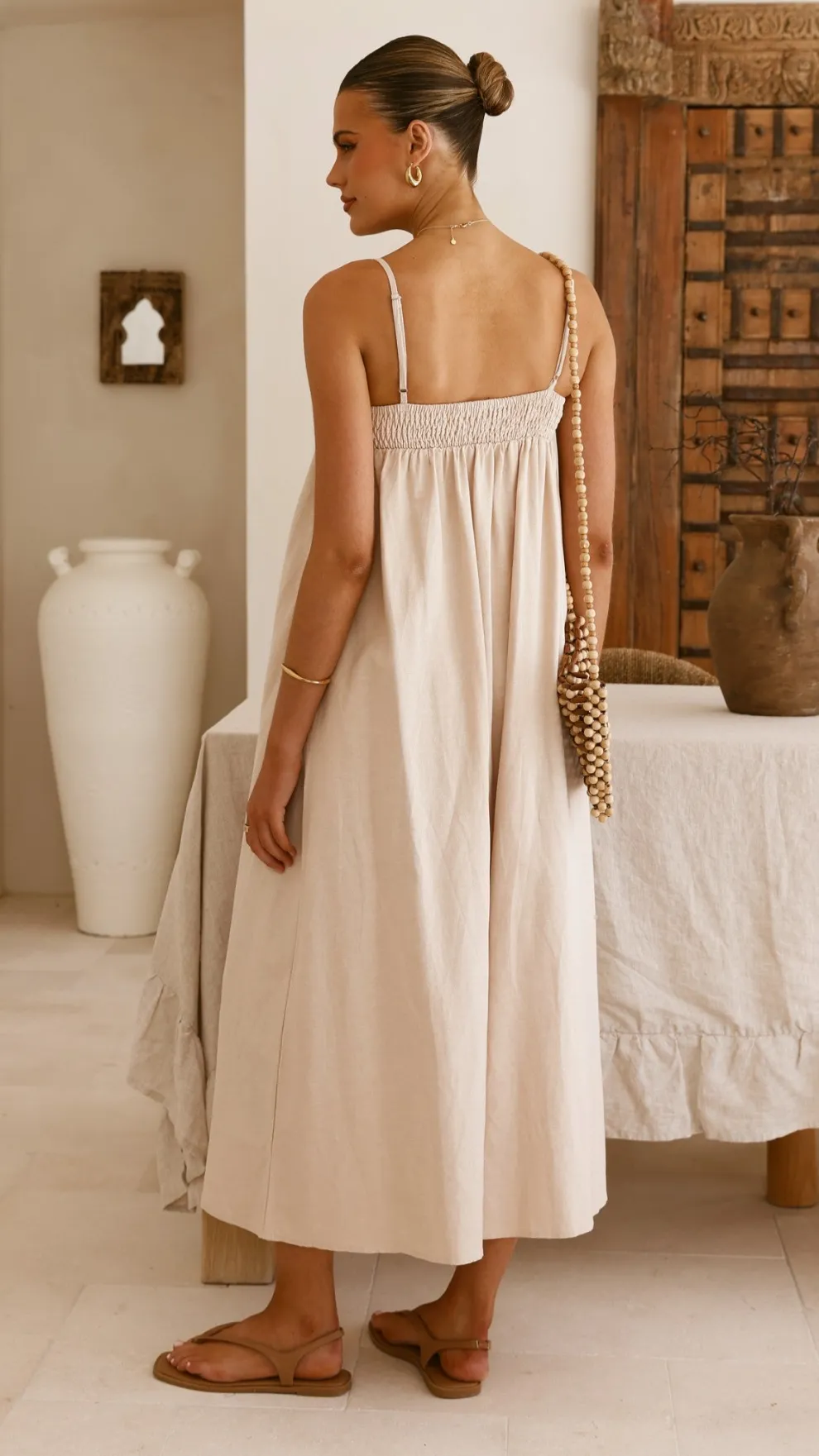 Gracia Maxi Dress - Beige